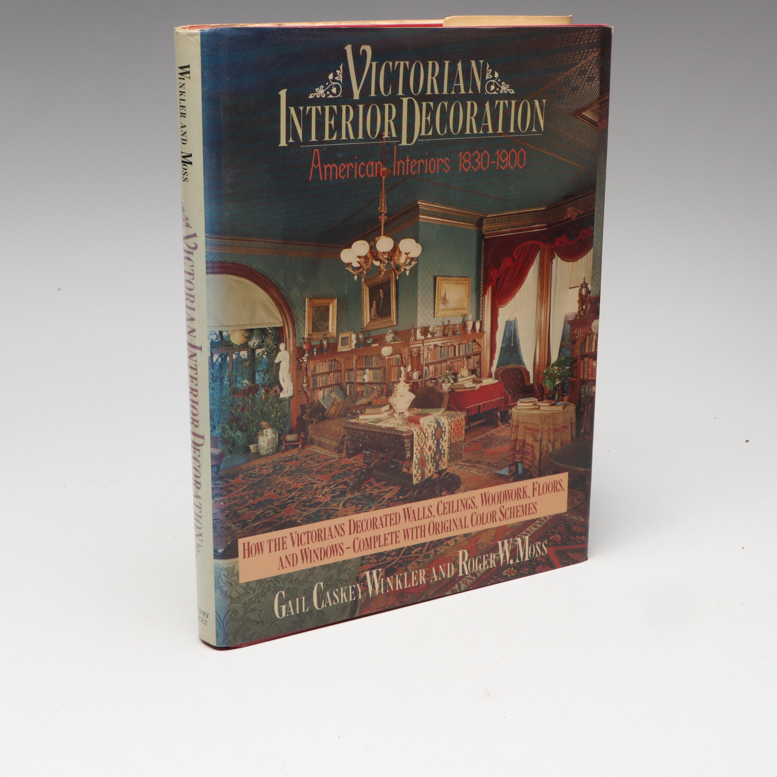First Edition "Victorian Interior Decoration" and More Interior Design Books