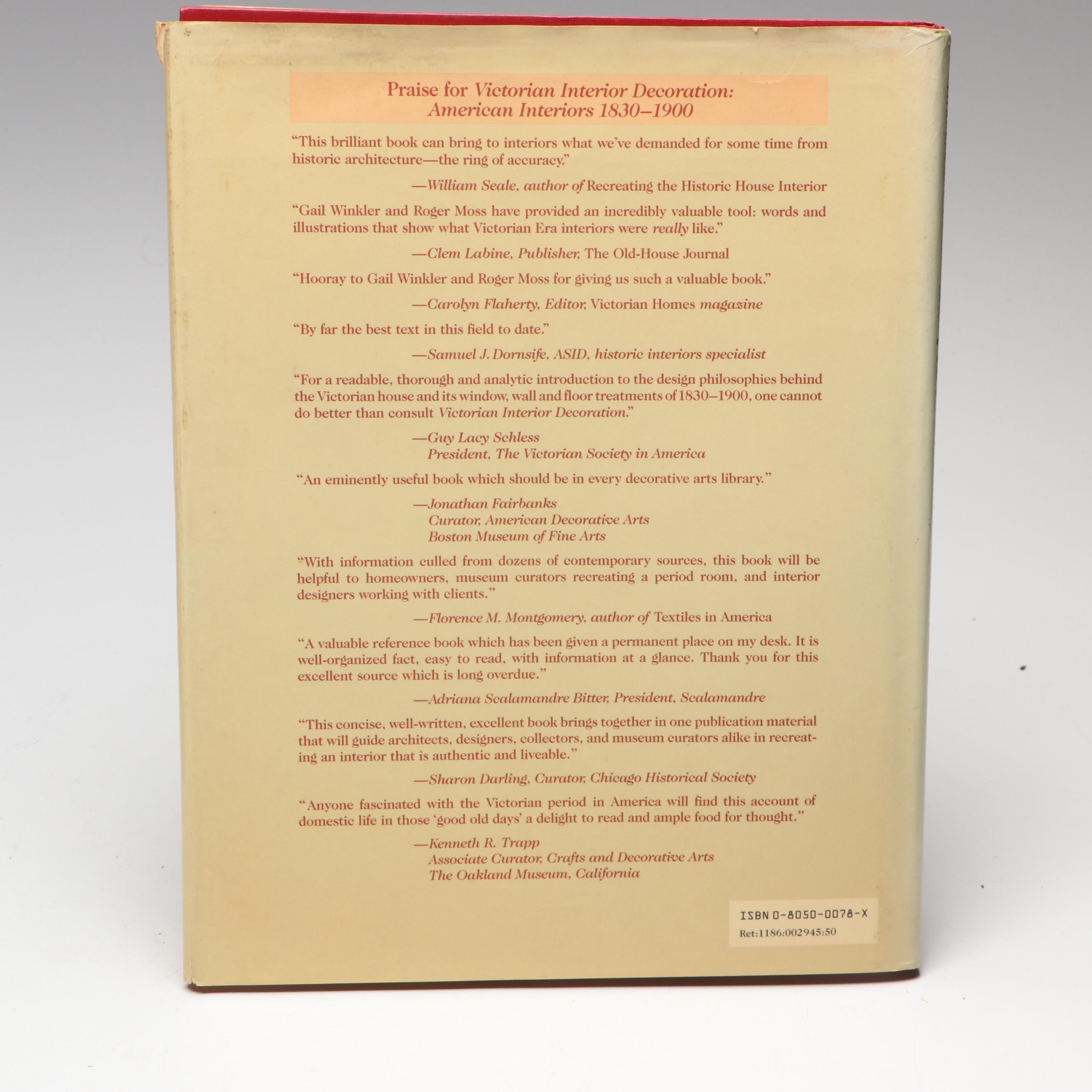 First Edition "Victorian Interior Decoration" and More Interior Design Books