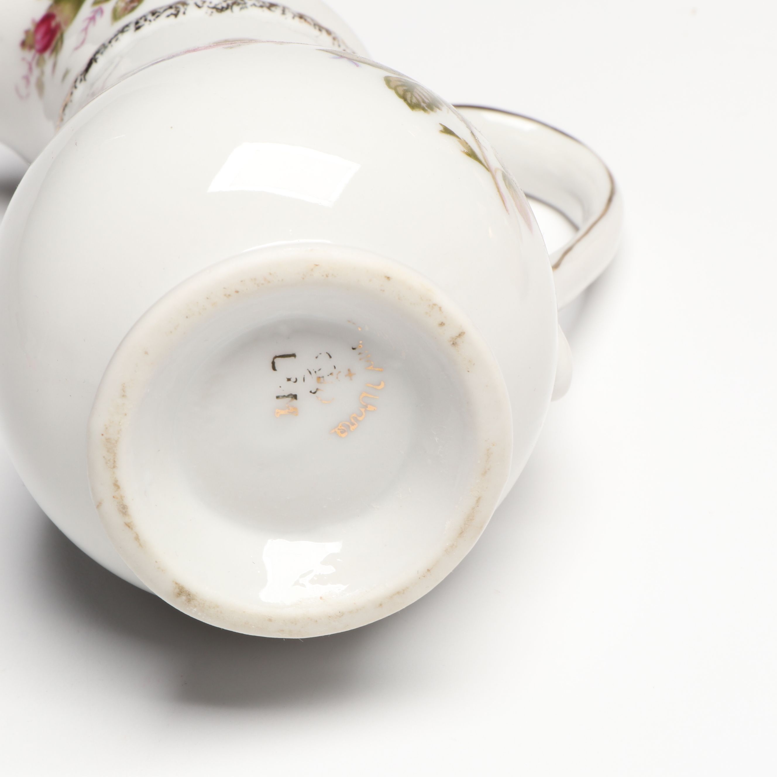 Benrose Applied Flower Cup and Saucer with More Gilt Ceramic Tableware and Décor