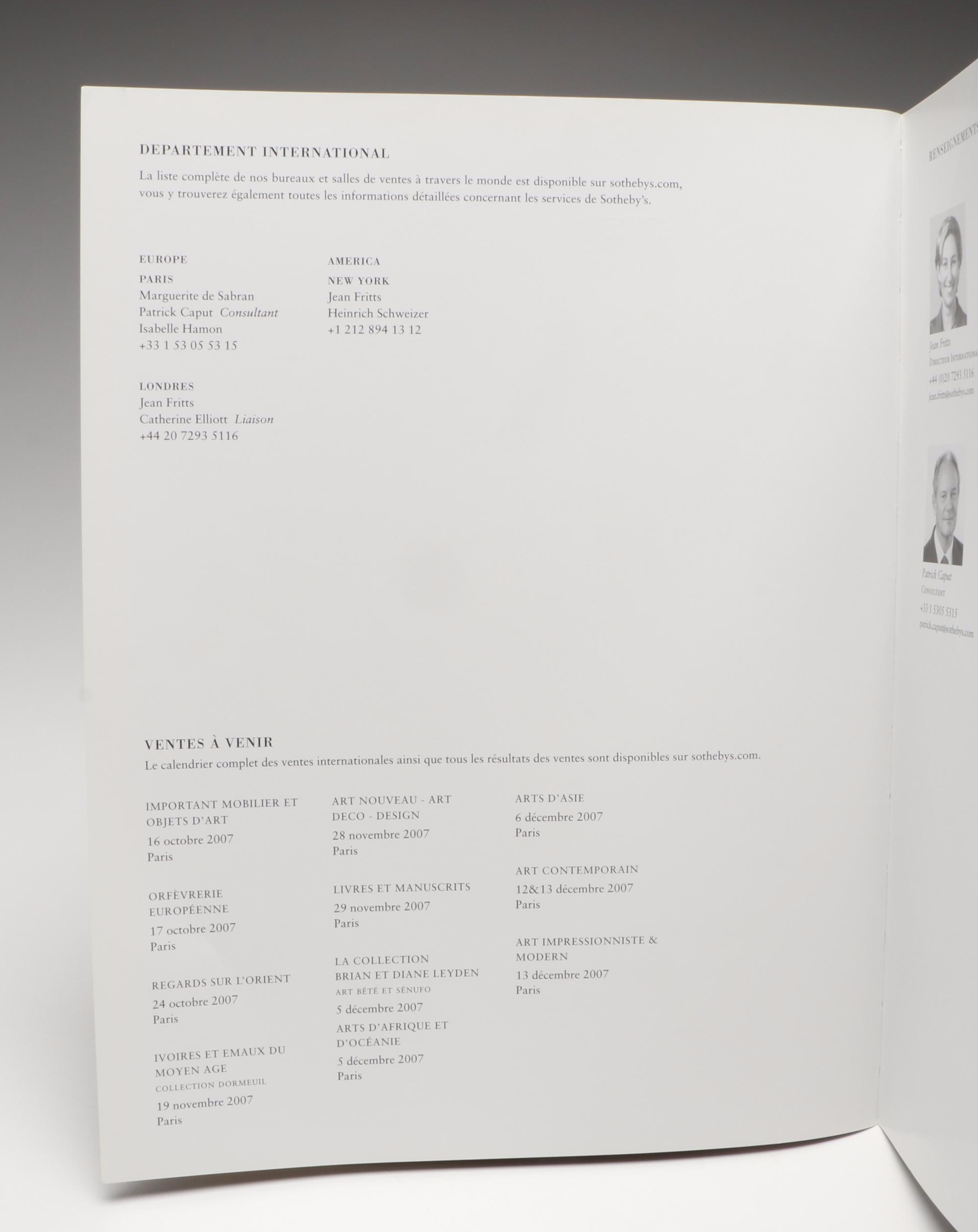 Sotheby's Catalogs Featuring "African, Oceanic and Pre-Columbian Art"