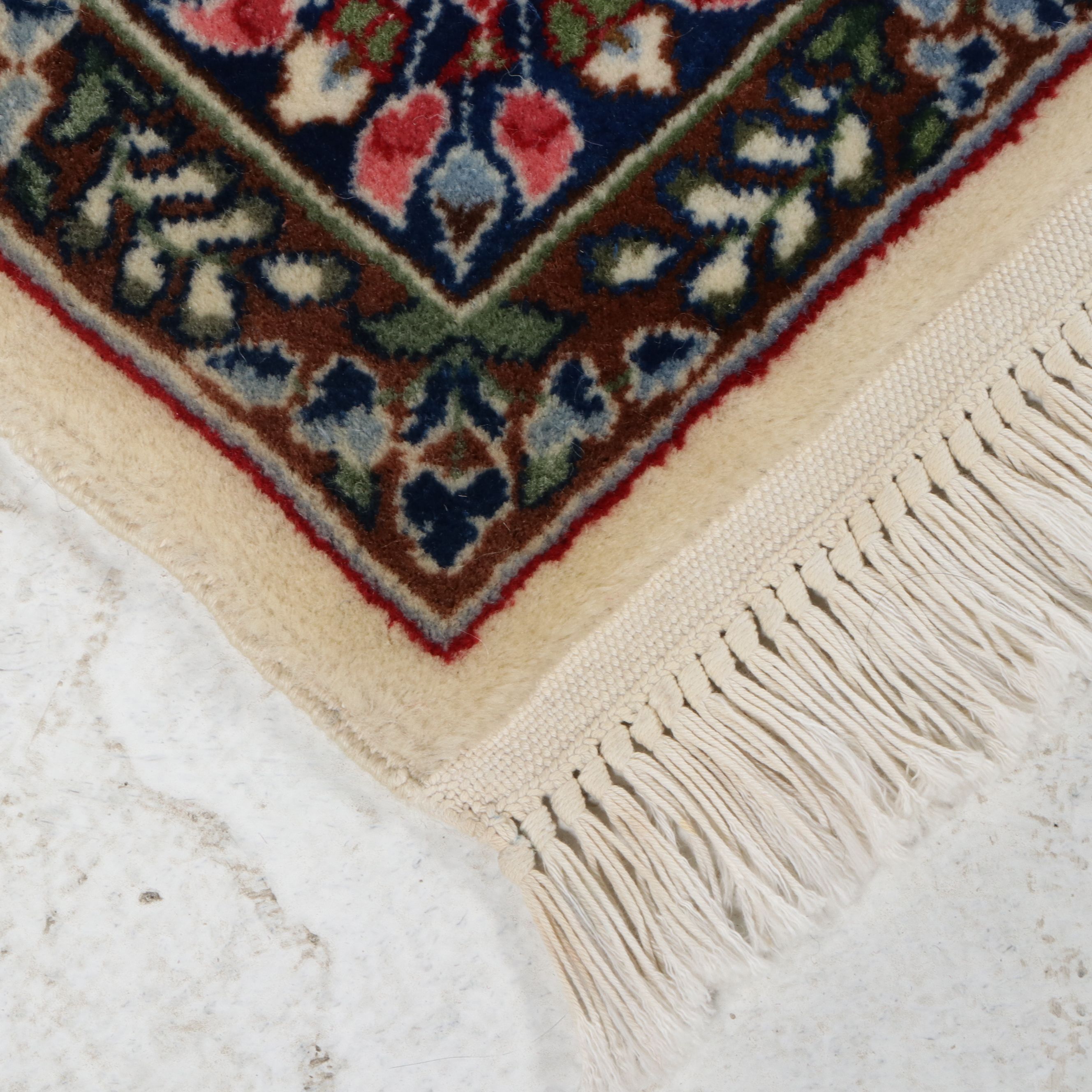 4'1 x 6'7 Hand-Knotted Persian Kerman Area Rug