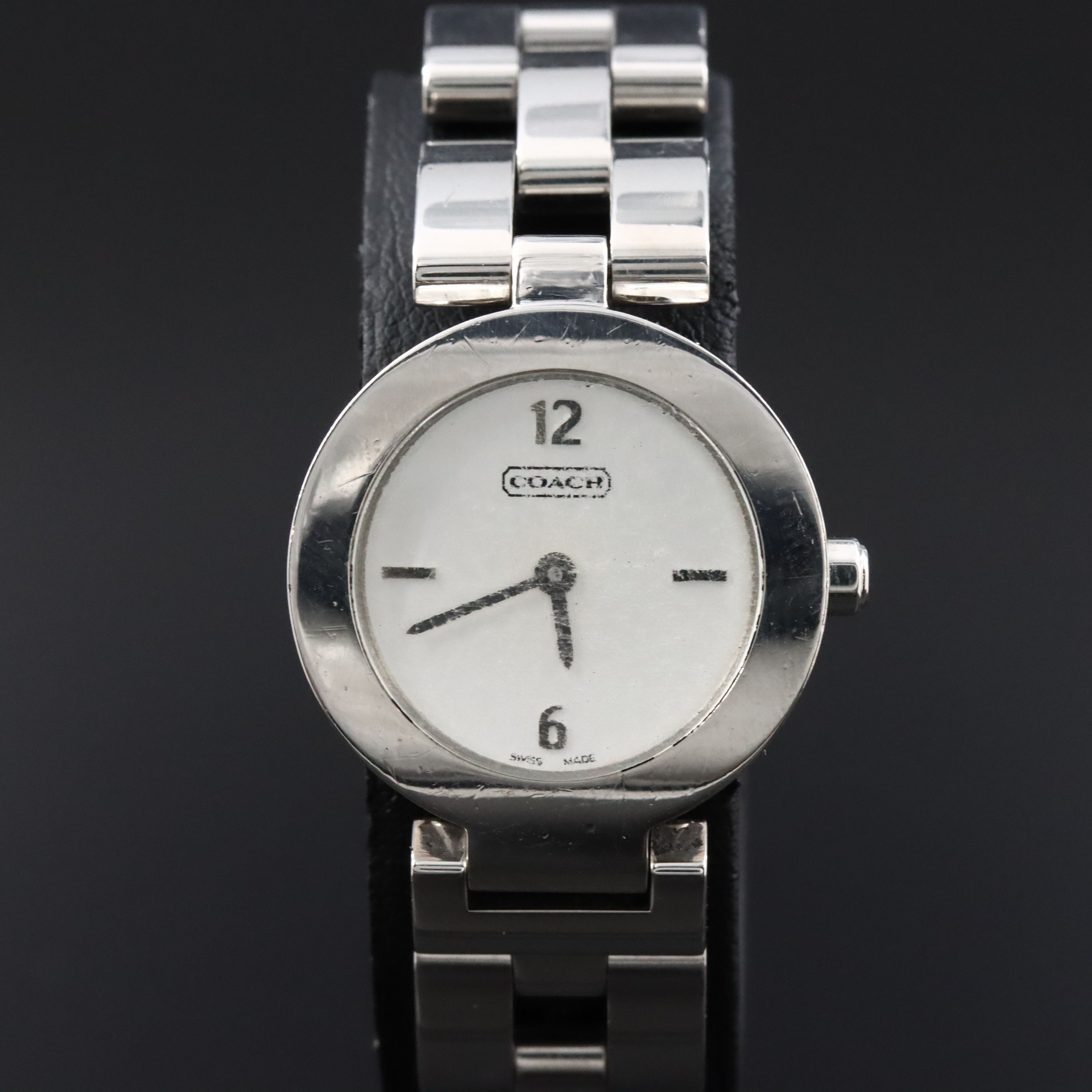 Coach Stainless Steel Swiss Quartz Watch 0184