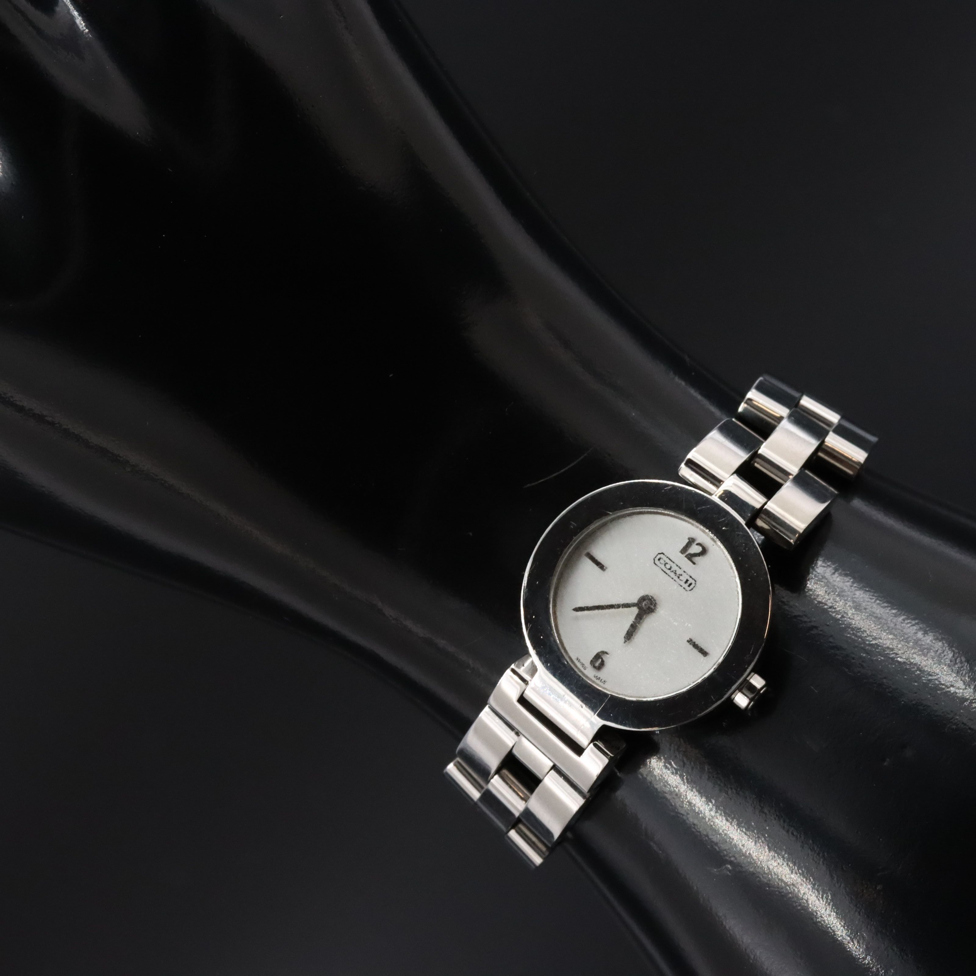 Coach Stainless Steel Swiss Quartz Watch 0184