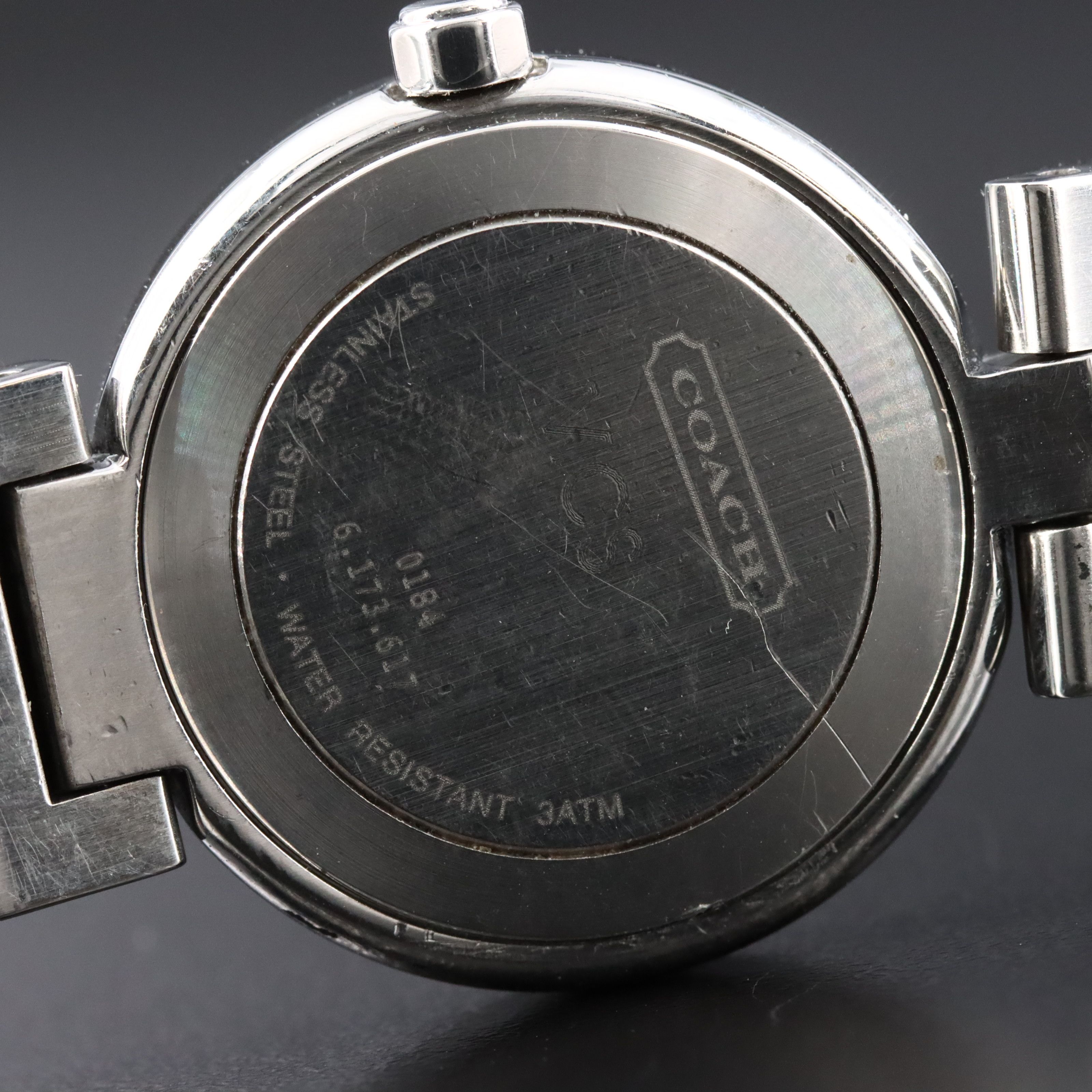 Coach Stainless Steel Swiss Quartz Watch 0184