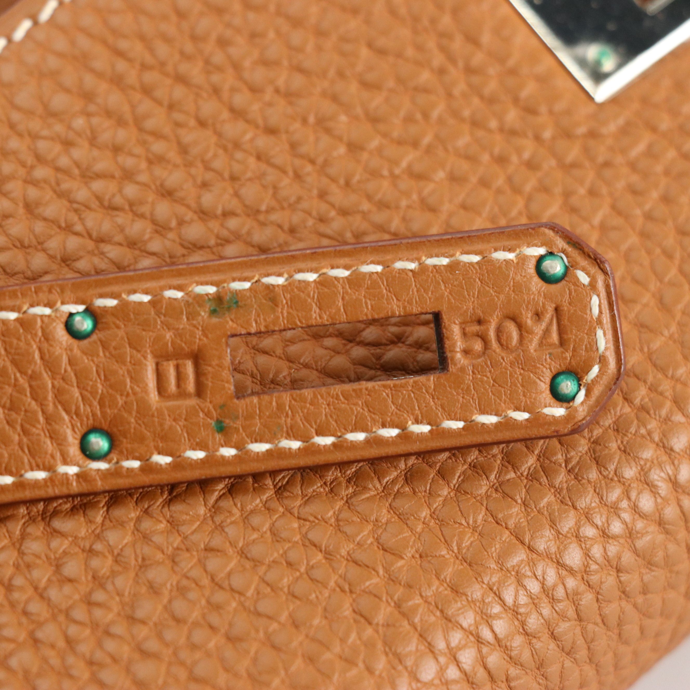 Hermès Kelly 35 Satchel in Caramel Brown Clemence Leather