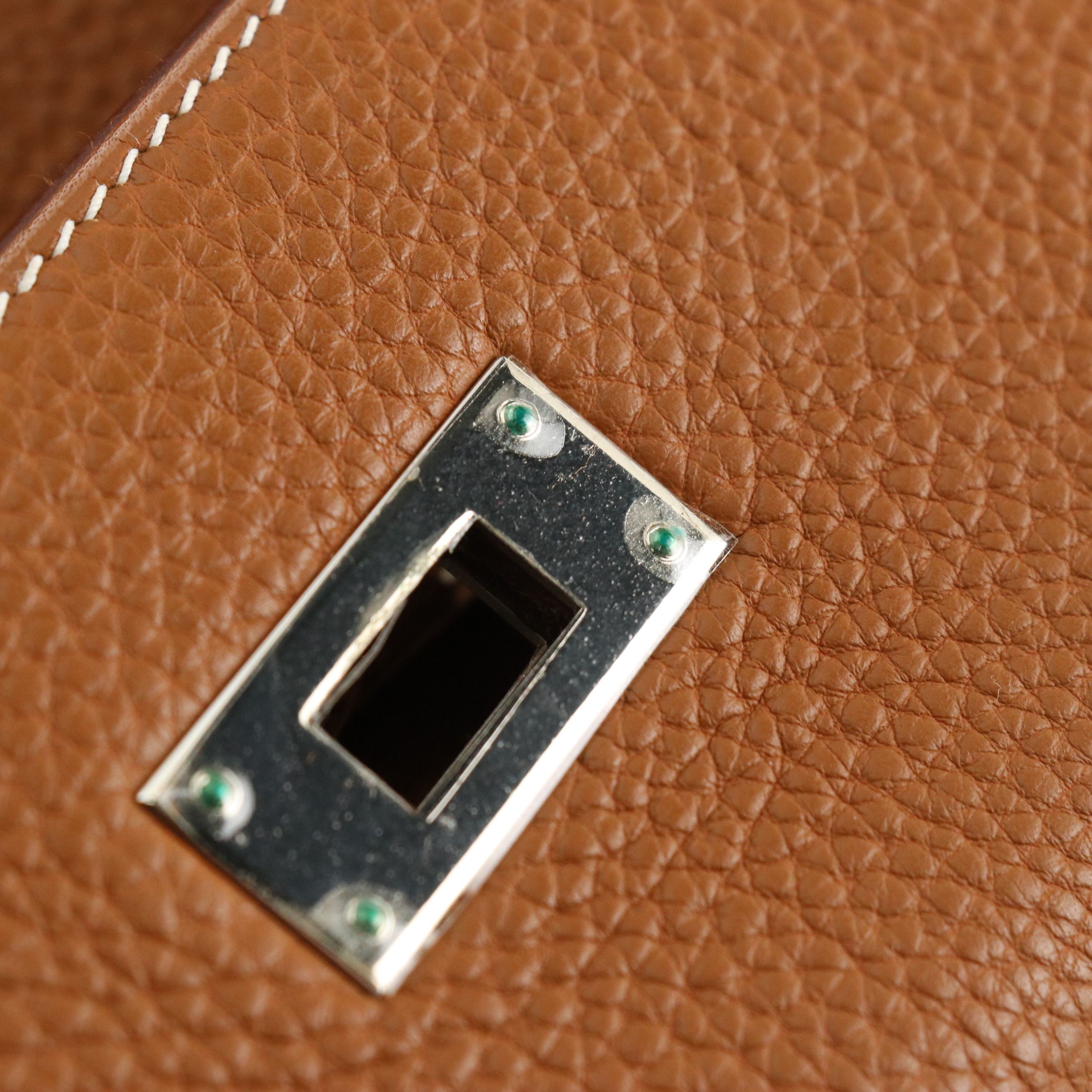 Hermès Kelly 35 Satchel in Caramel Brown Clemence Leather