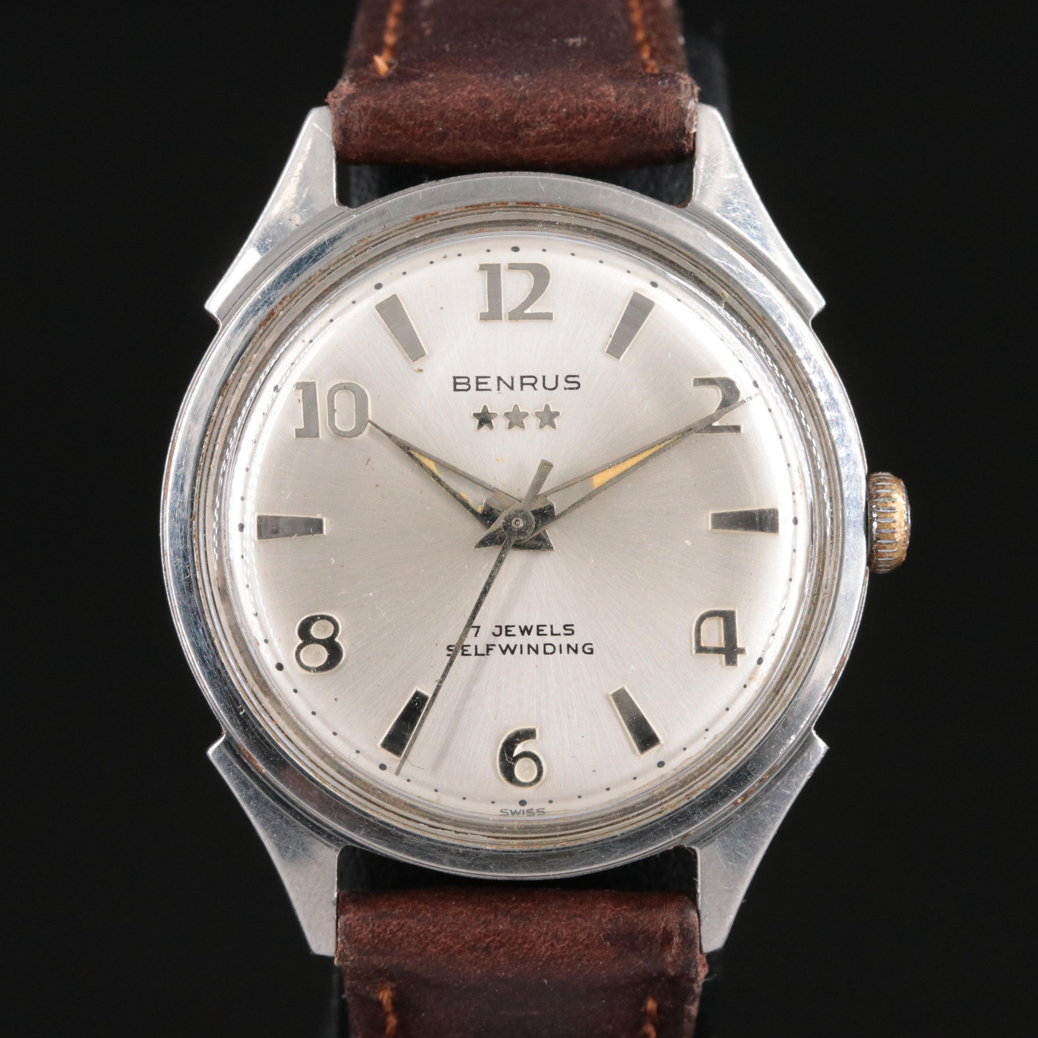 Benrus Self Winding Stainless Steel Watch #7021