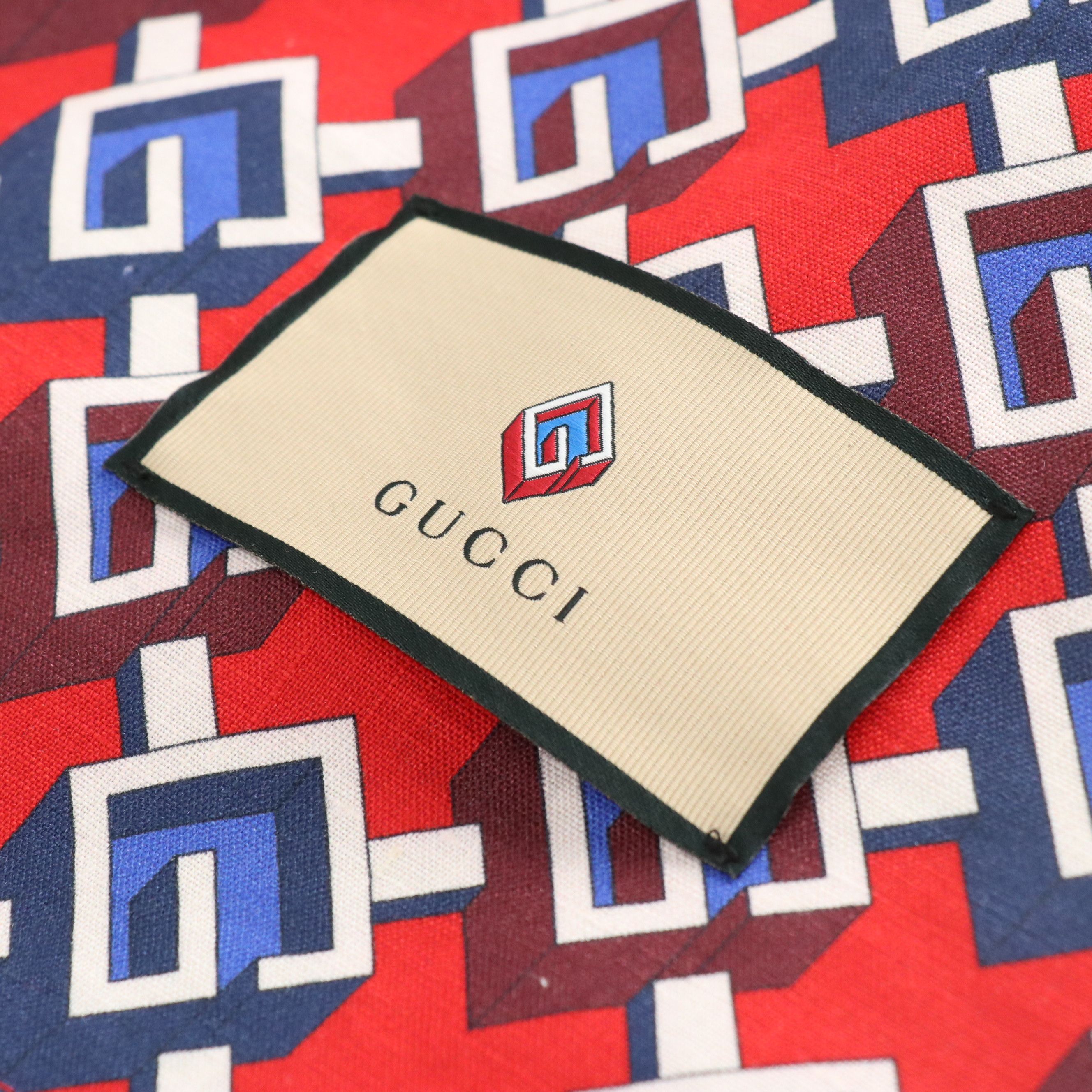 Gucci Isometric G Printed Linen Garment Bag, With Box