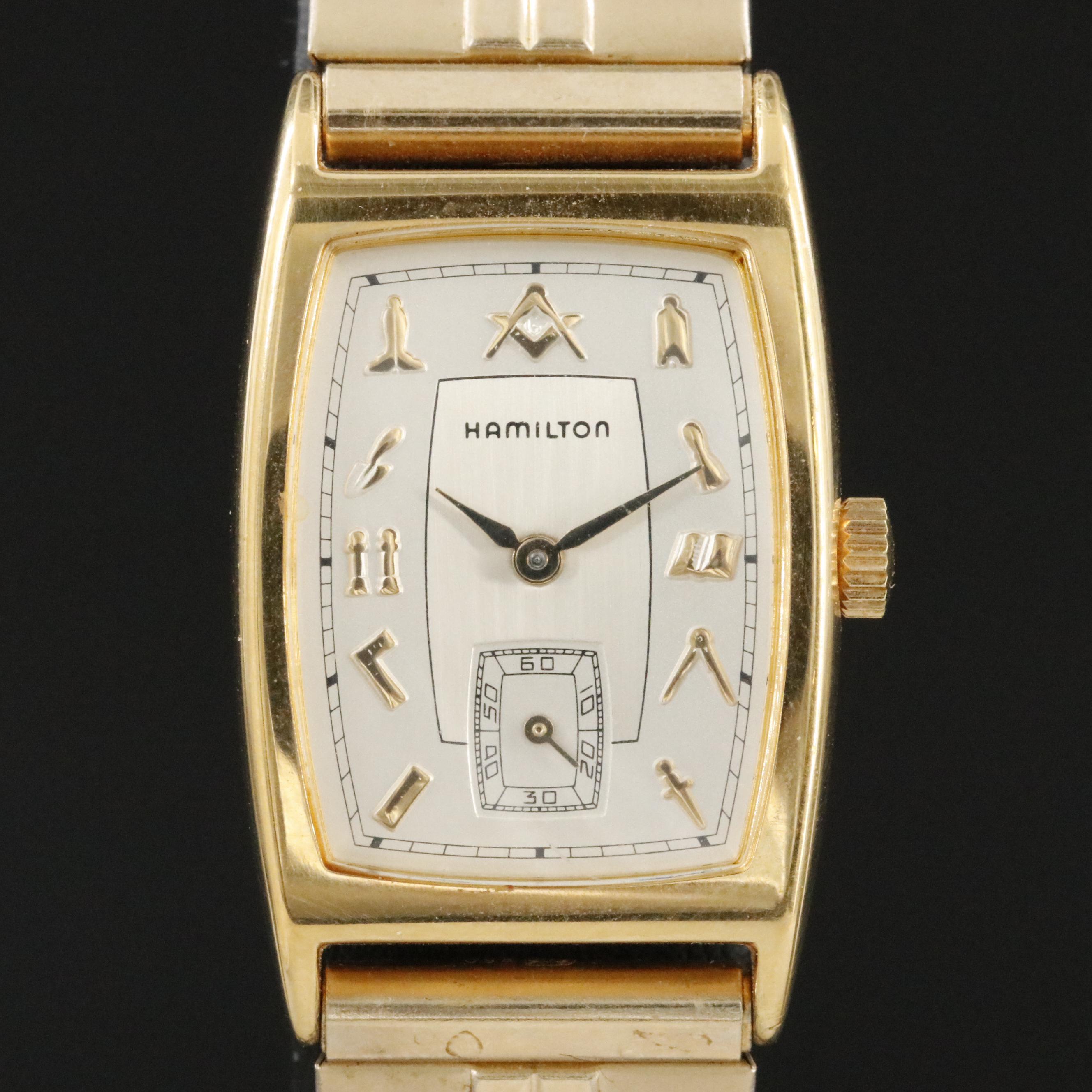 Hamilton Masonic Dial Quartz Watch 6172