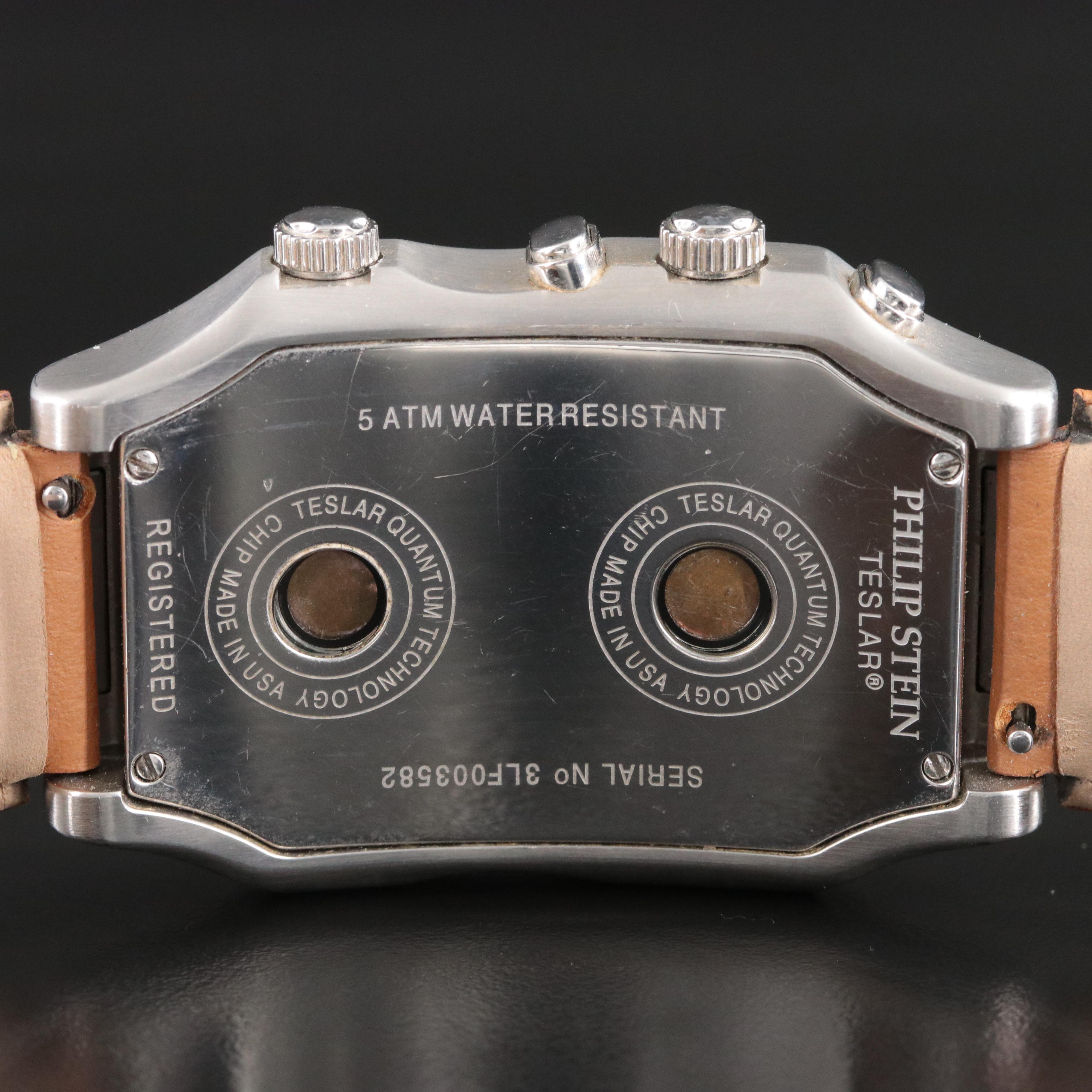 Philip Stein Teslar Dual-Time Chronograph Watch