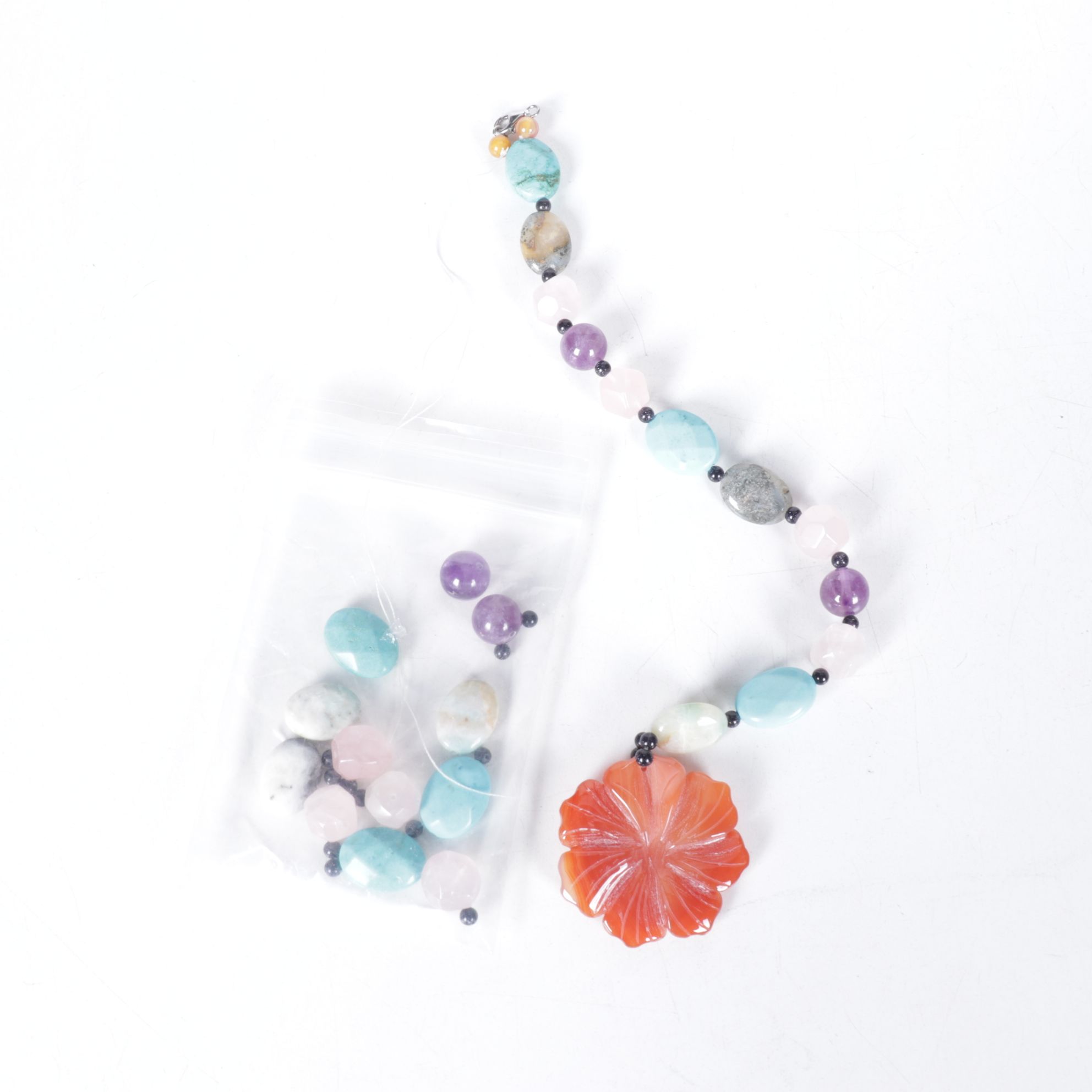 Glass, Quartz, Agate, Peridot and More Stone Beads for Jewelry Making