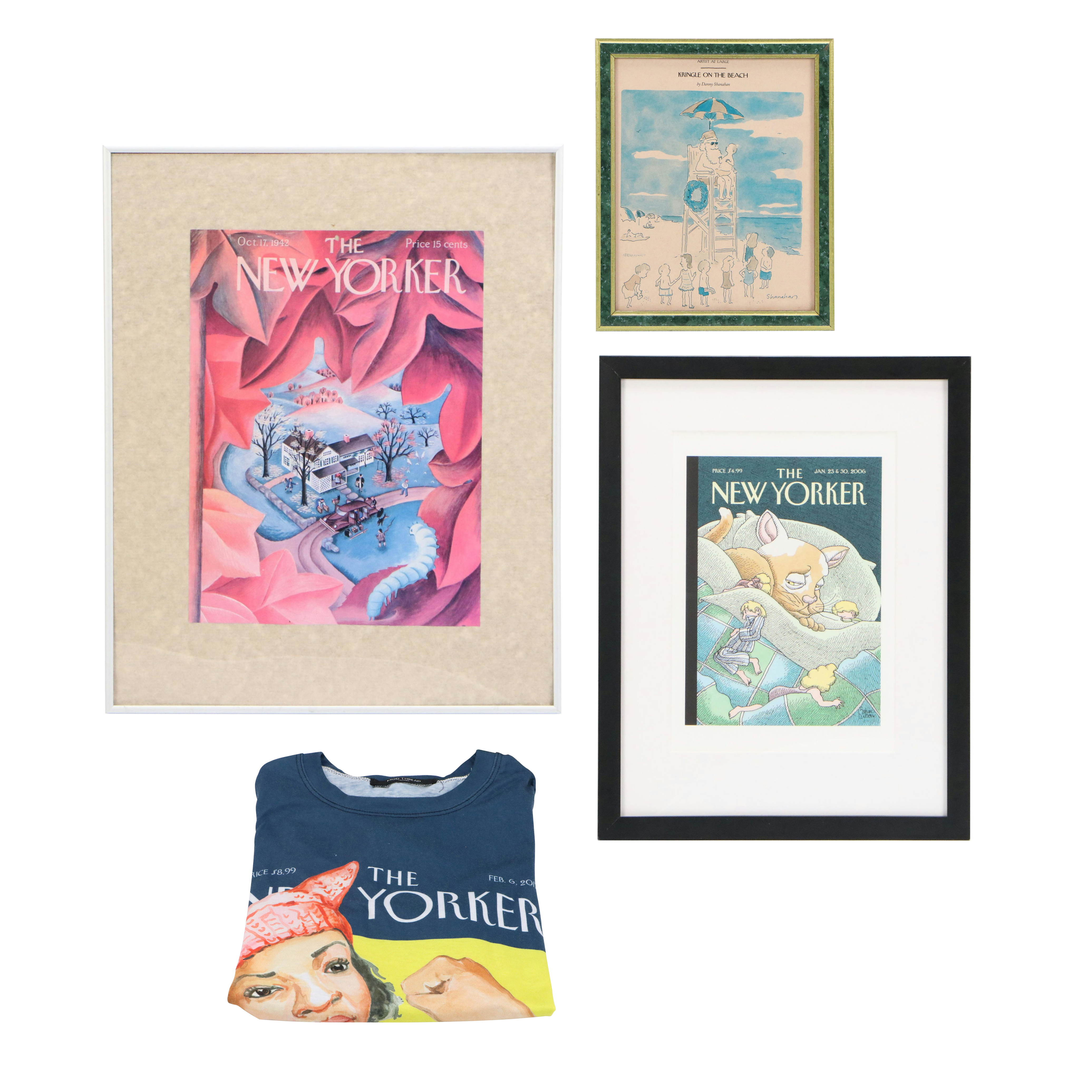 Collection of "The New Yorker" Prints and T-Shirt, Late 20th to 21st Century