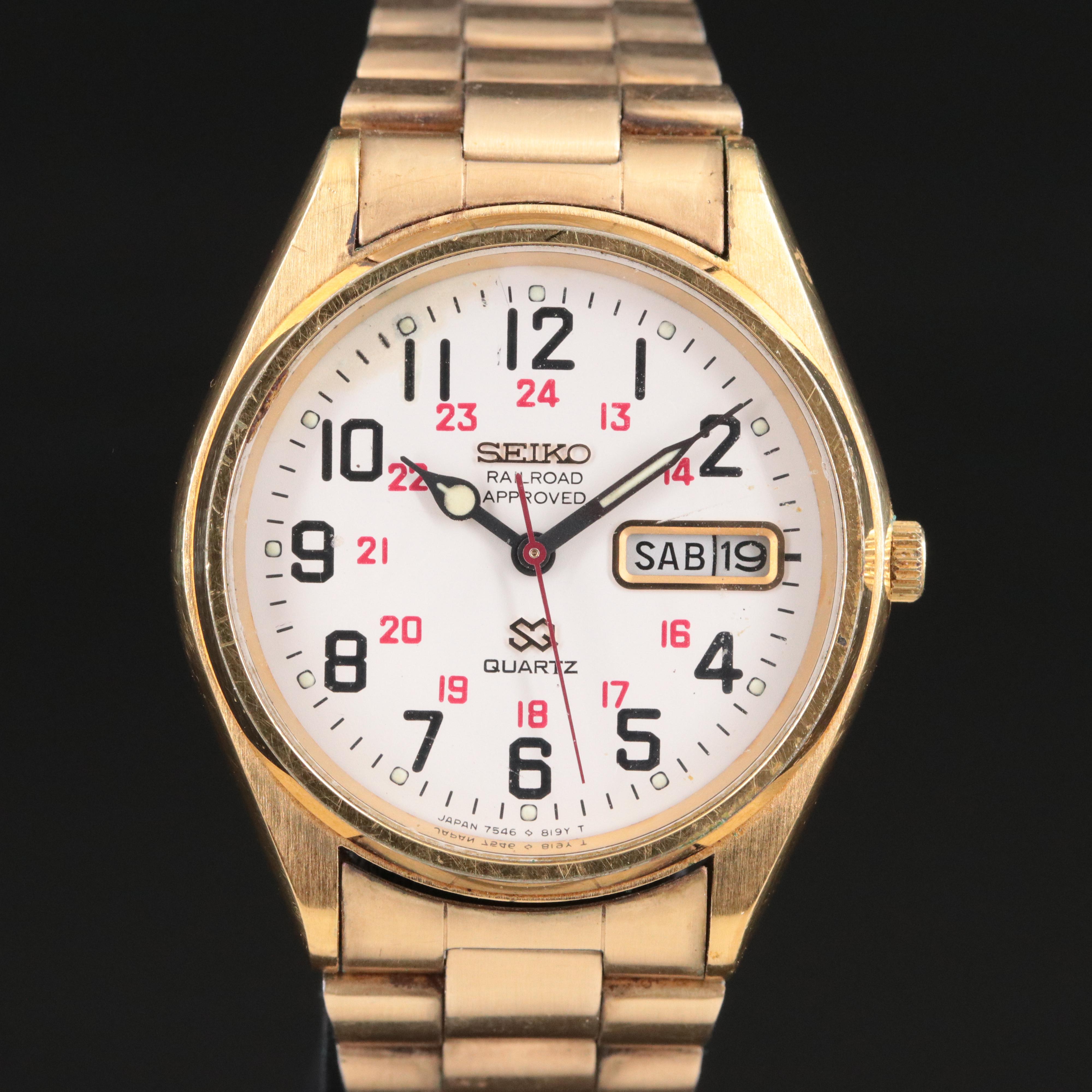 Seiko SQ Railroad Approved Watch