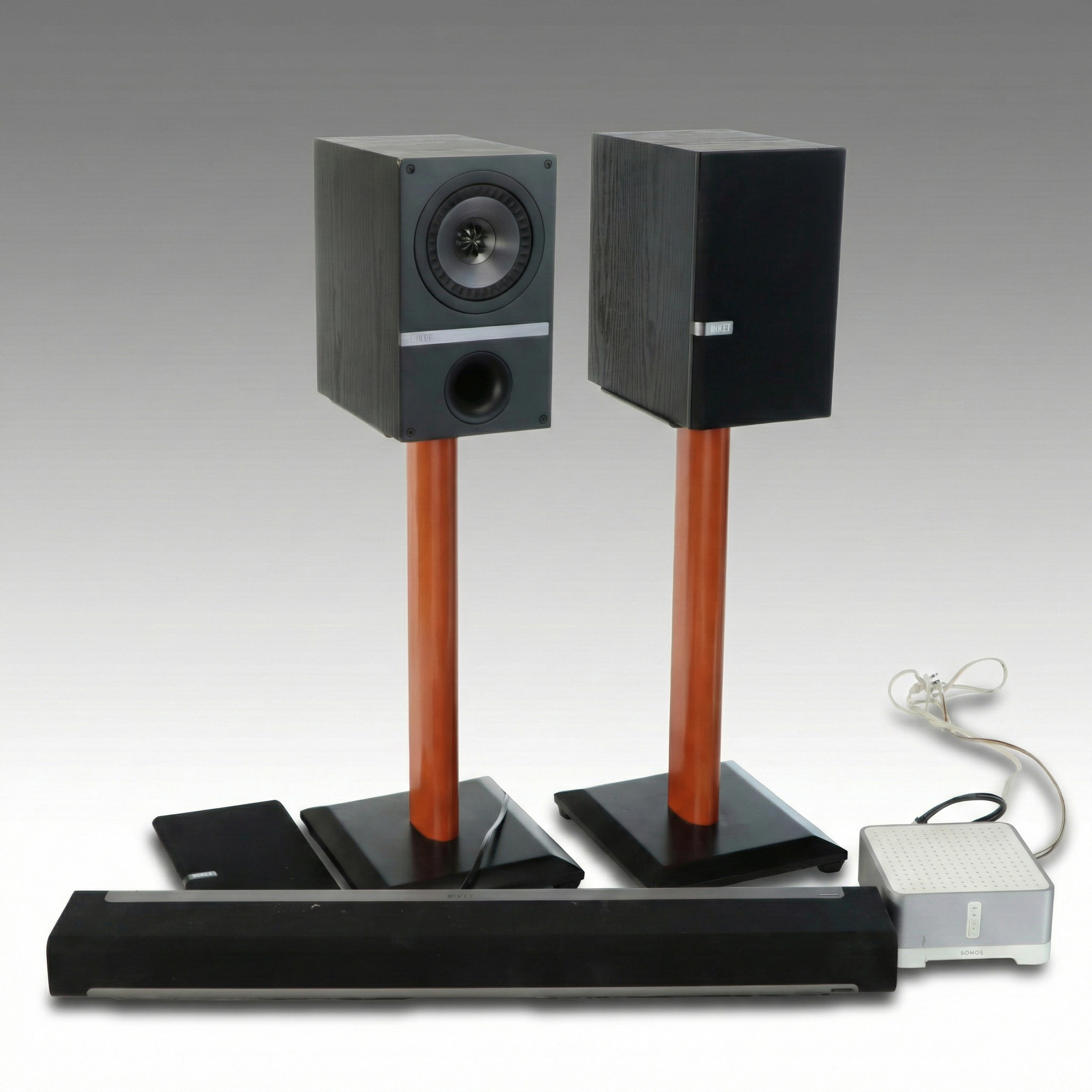 Sonos Playbar and KEF Q100 Bookshelf Speakers