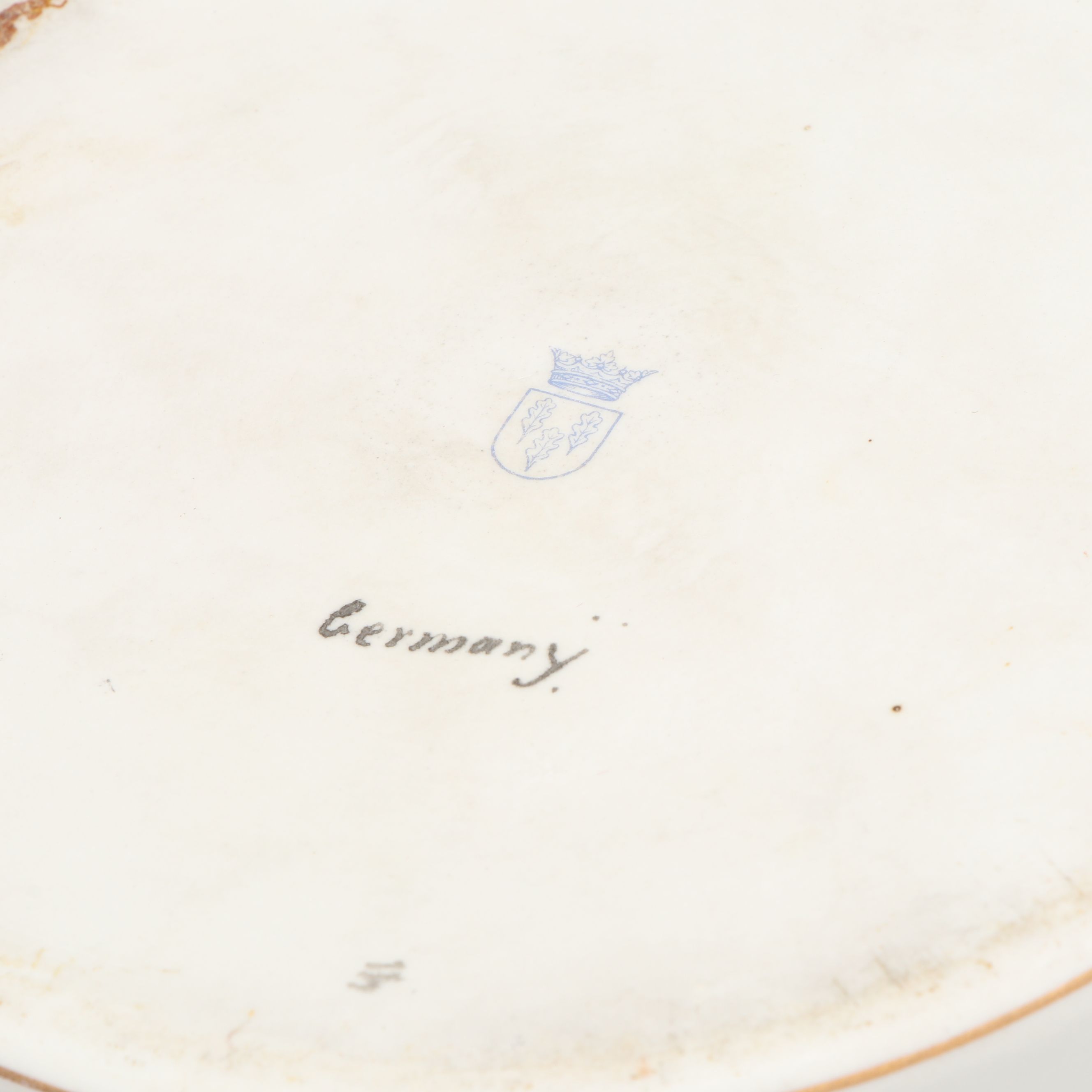 Von Schierholz Porcelain and Other Applied Flower Boxes with Geometric Box