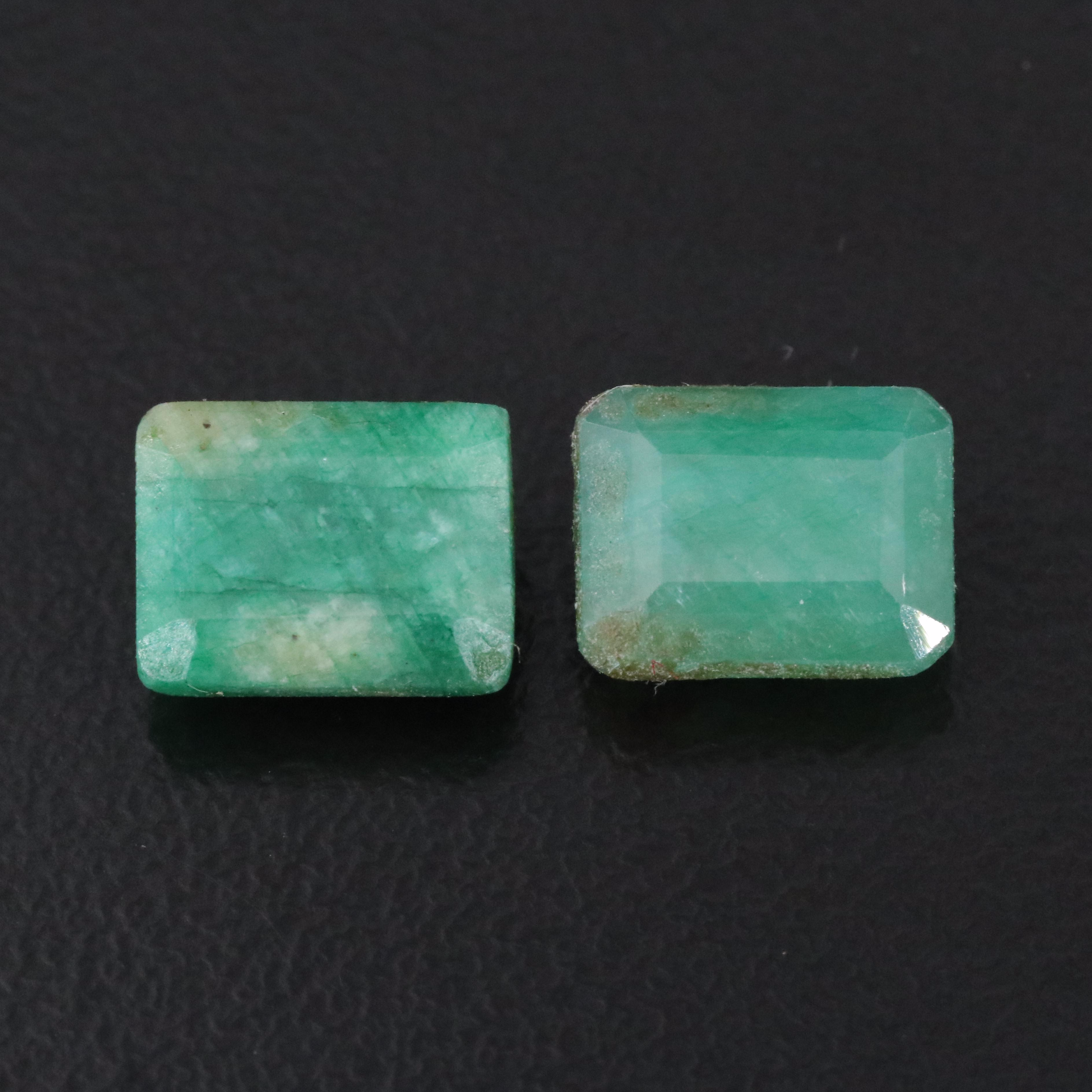 Loose 6.98 CTW Corundum Pair