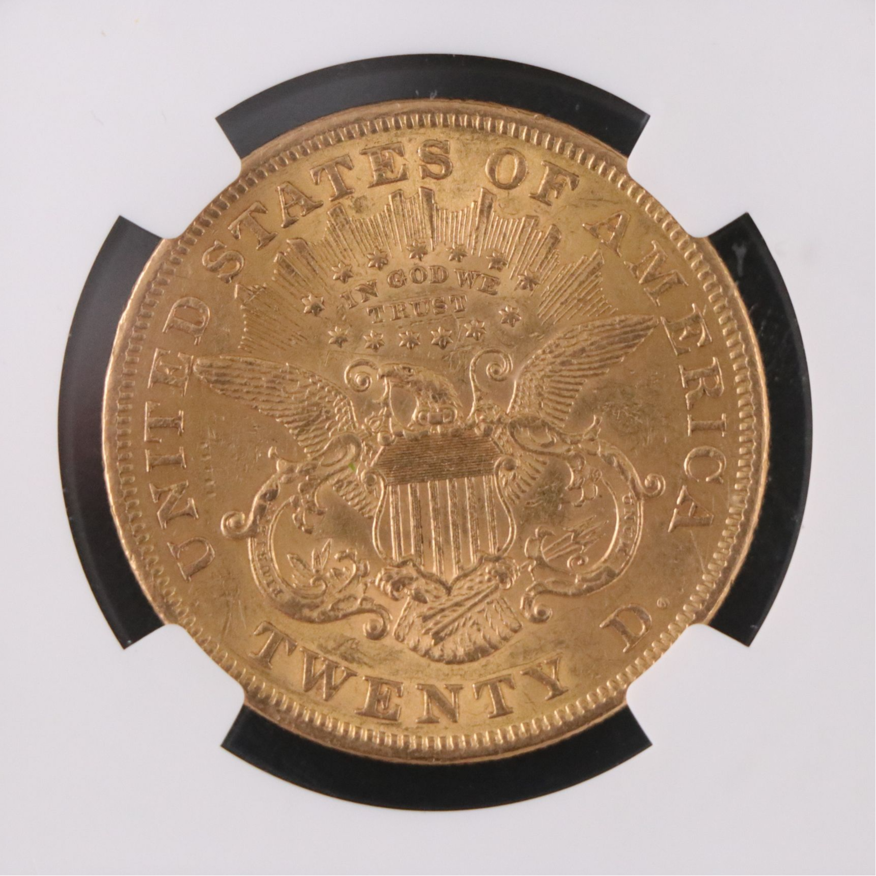 NGC Graded AU55 1873 "Open 3" Liberty Head $20 Coin