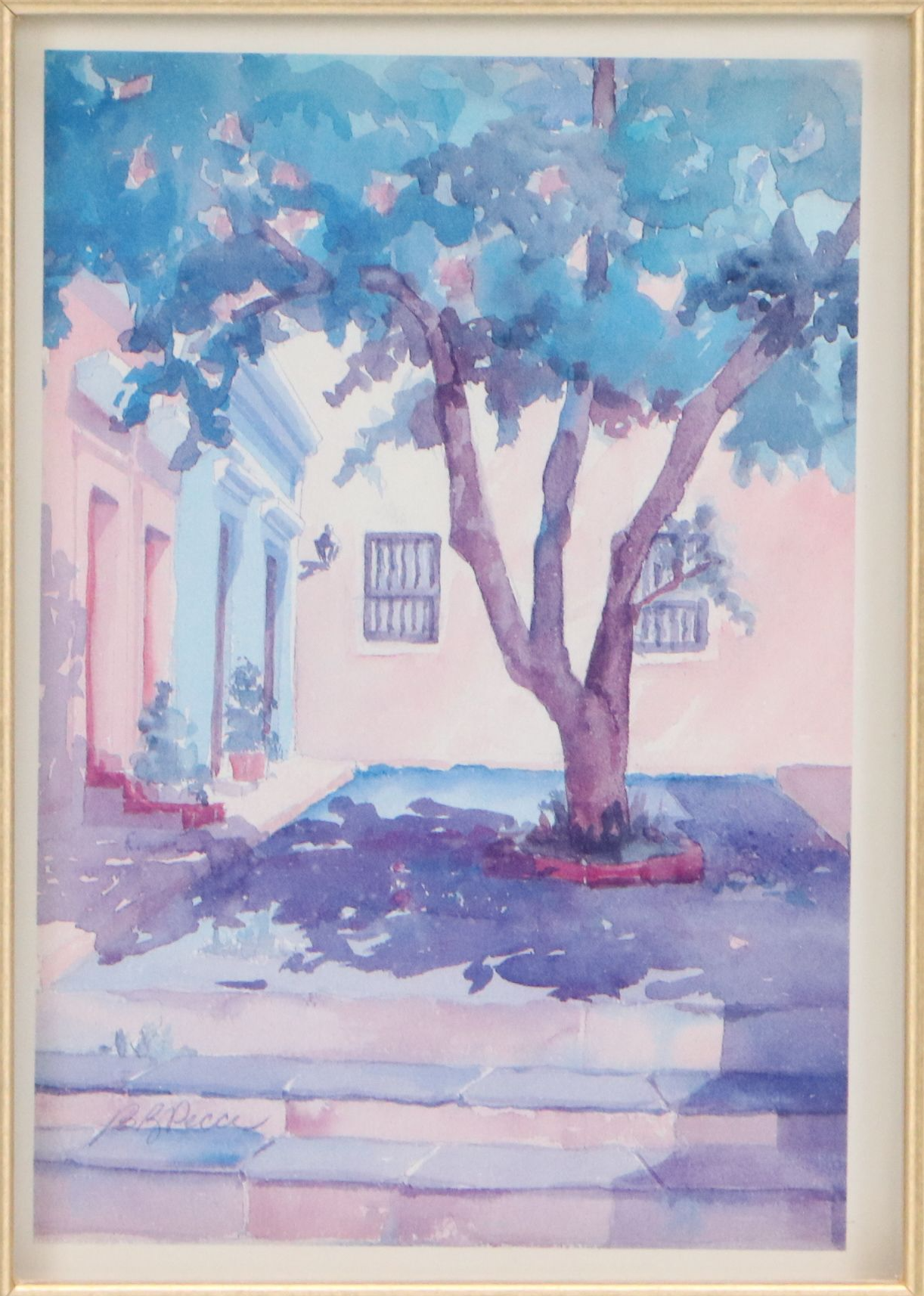 Barbara Pecce Offset Lithographs of Watercolor Cityscape Illustrations