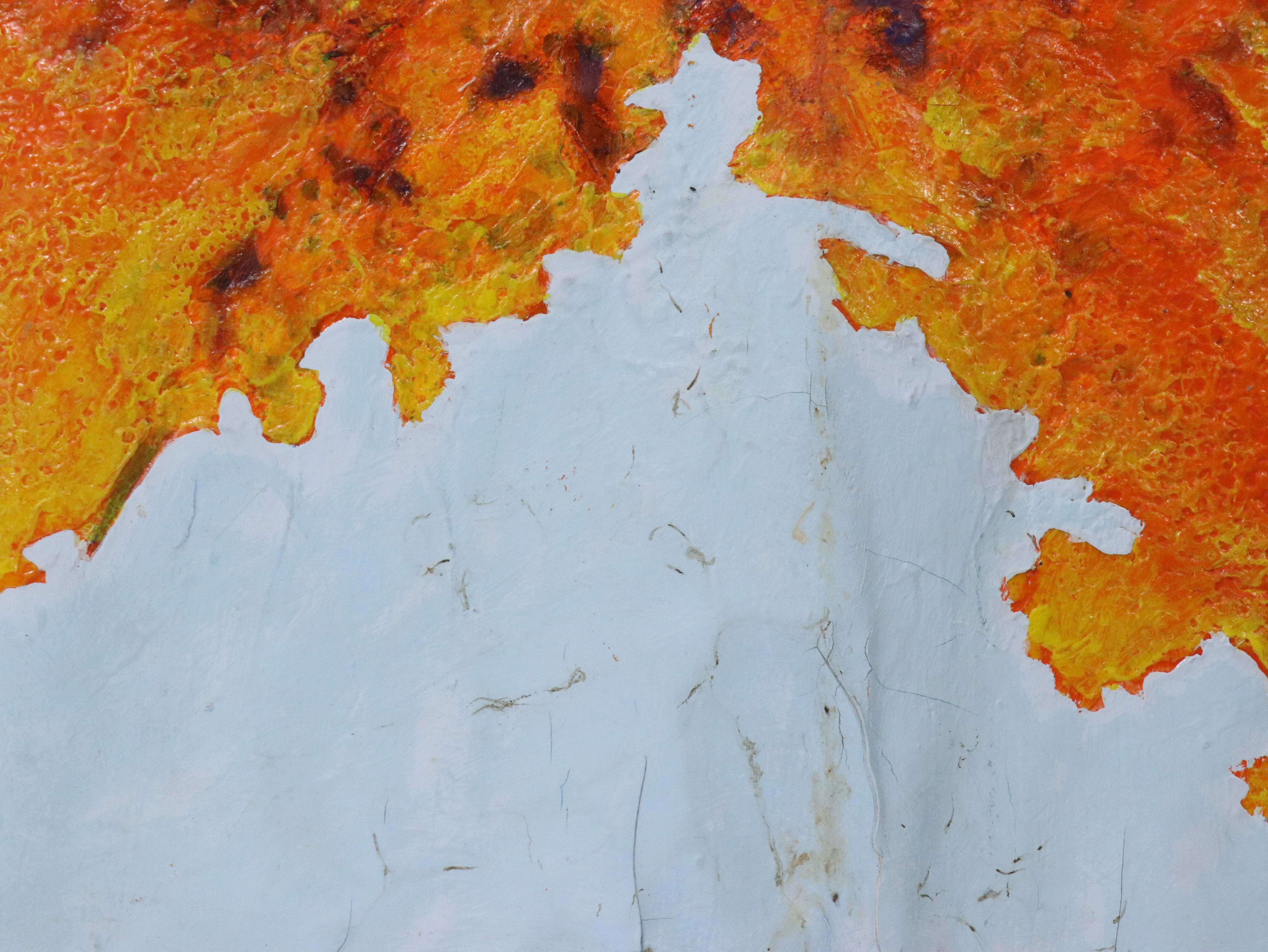 Howard Storm Monumental Acrylic Landscape Painting, Late 20th Century