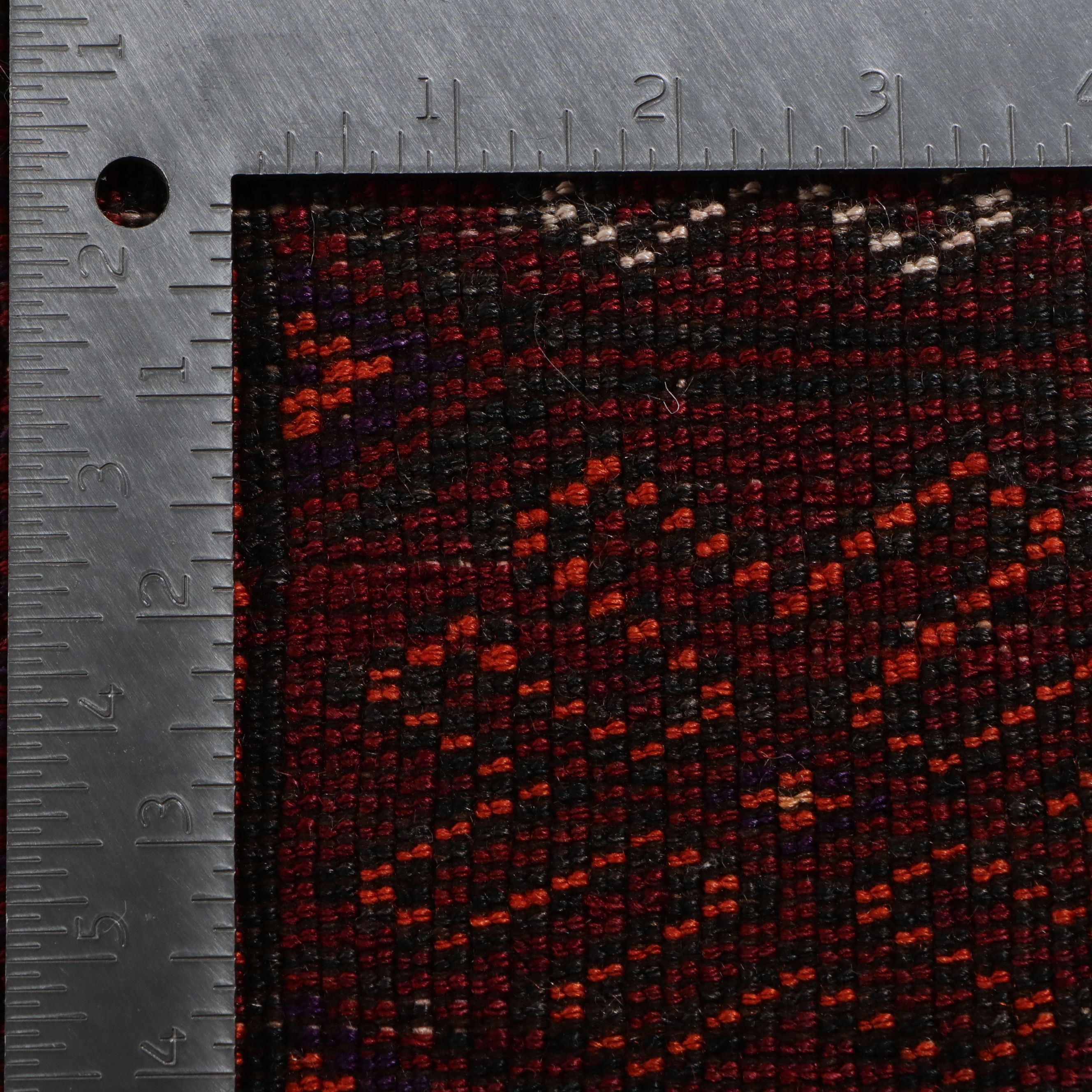 4'2 x 7'8 Hand-Knotted Afghan Turkmen Area Rug