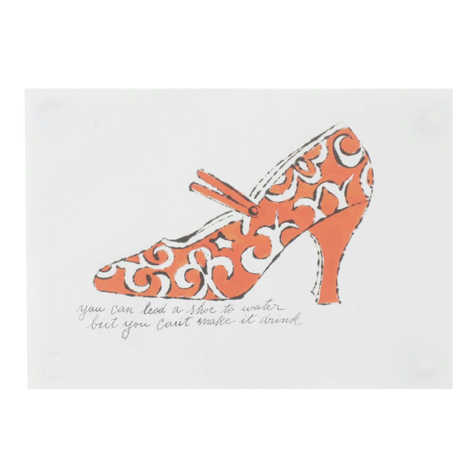 Offset Lithograph after Andy Warhol "You Can Lead a Shoe to Water..."
