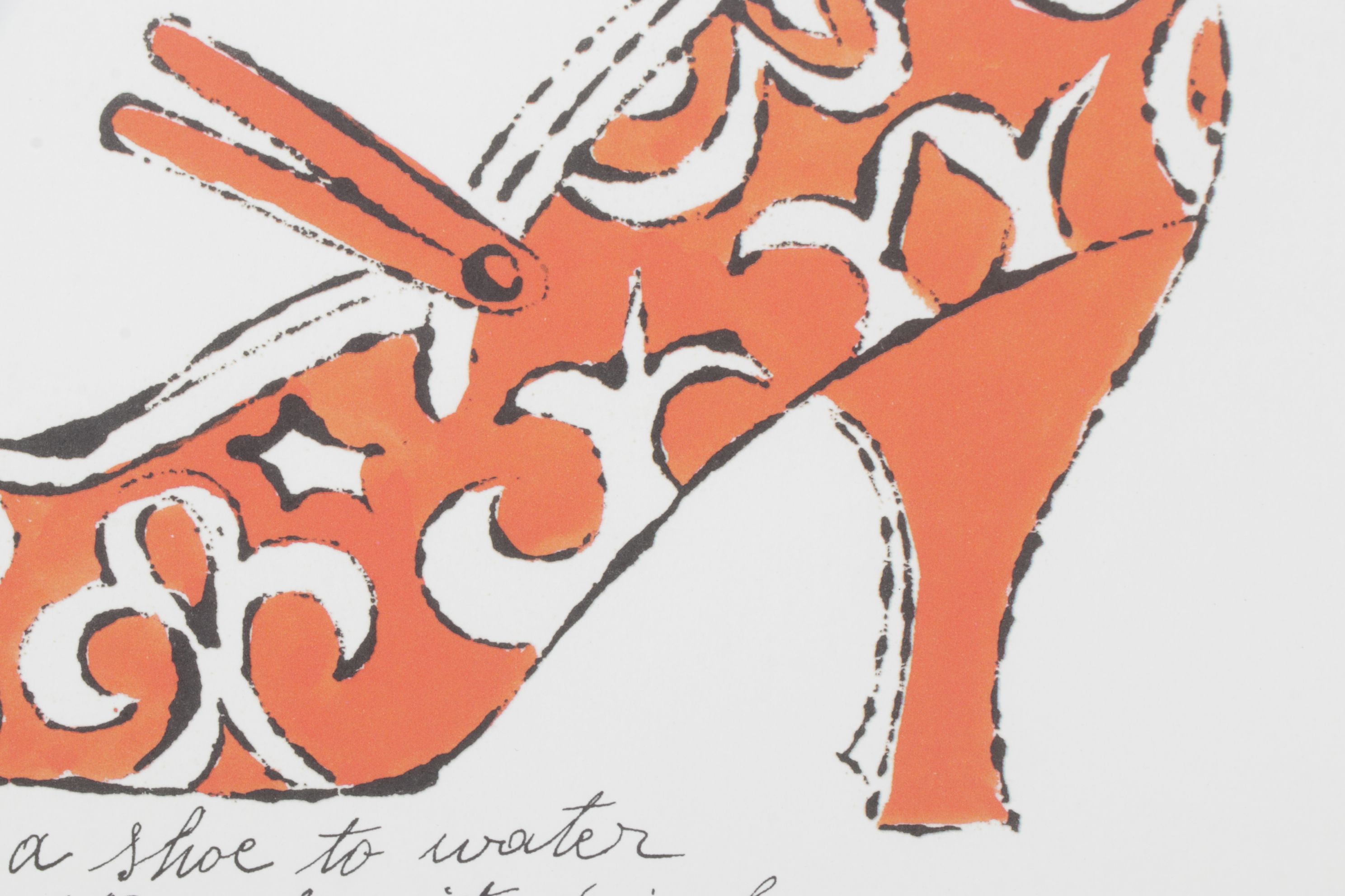 Offset Lithograph after Andy Warhol "You Can Lead a Shoe to Water..."