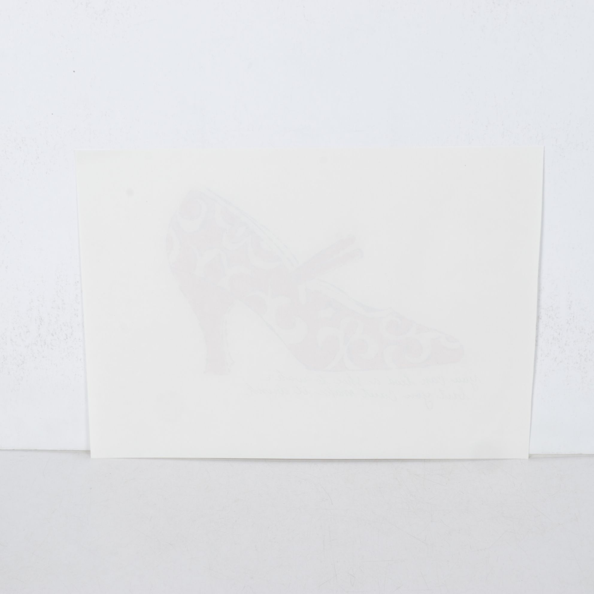 Offset Lithograph after Andy Warhol "You Can Lead a Shoe to Water..."