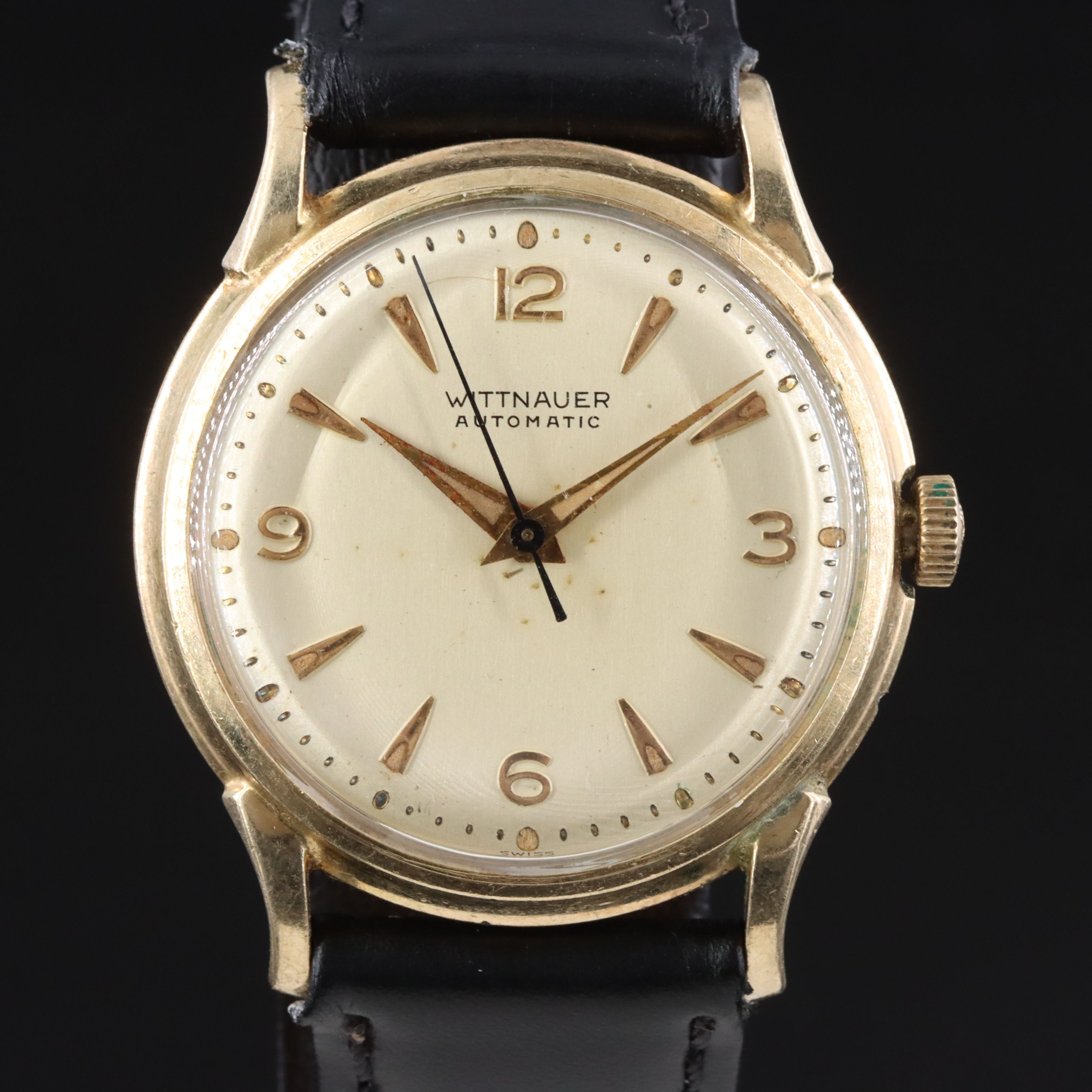 Vintage Wittnauer Stainless and Gold Filled Swiss Automatic Watch