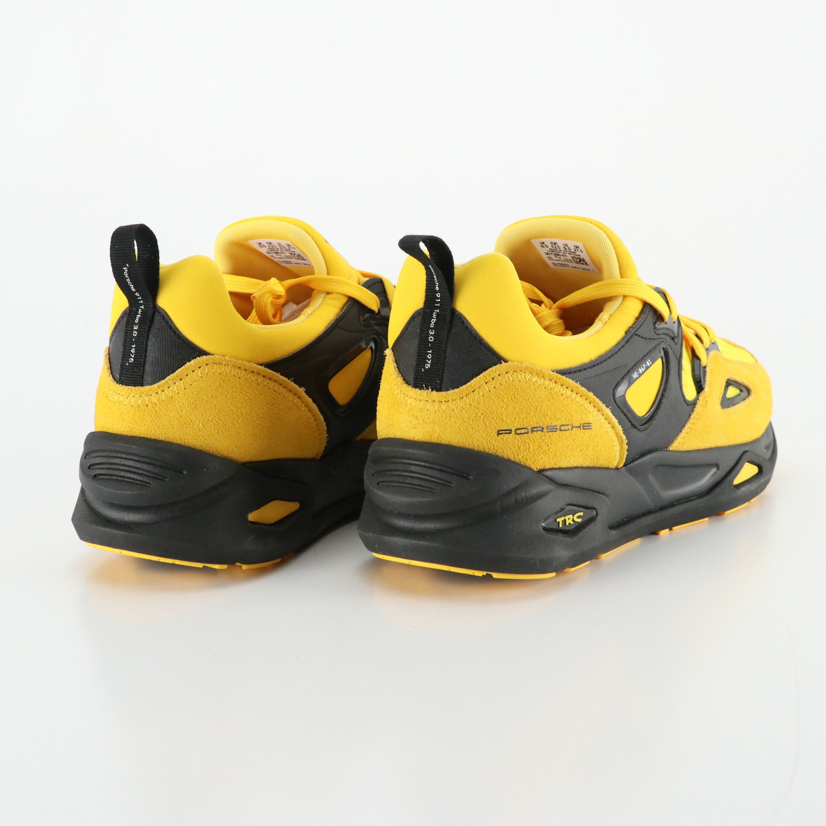 Men's Puma x Porsche Legacy TRC Blaze Sneakers in "Lemon Chrome/Black," With Box