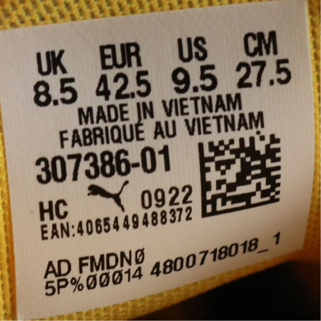 Men's Puma x Porsche Legacy TRC Blaze Sneakers in "Lemon Chrome/Black," With Box