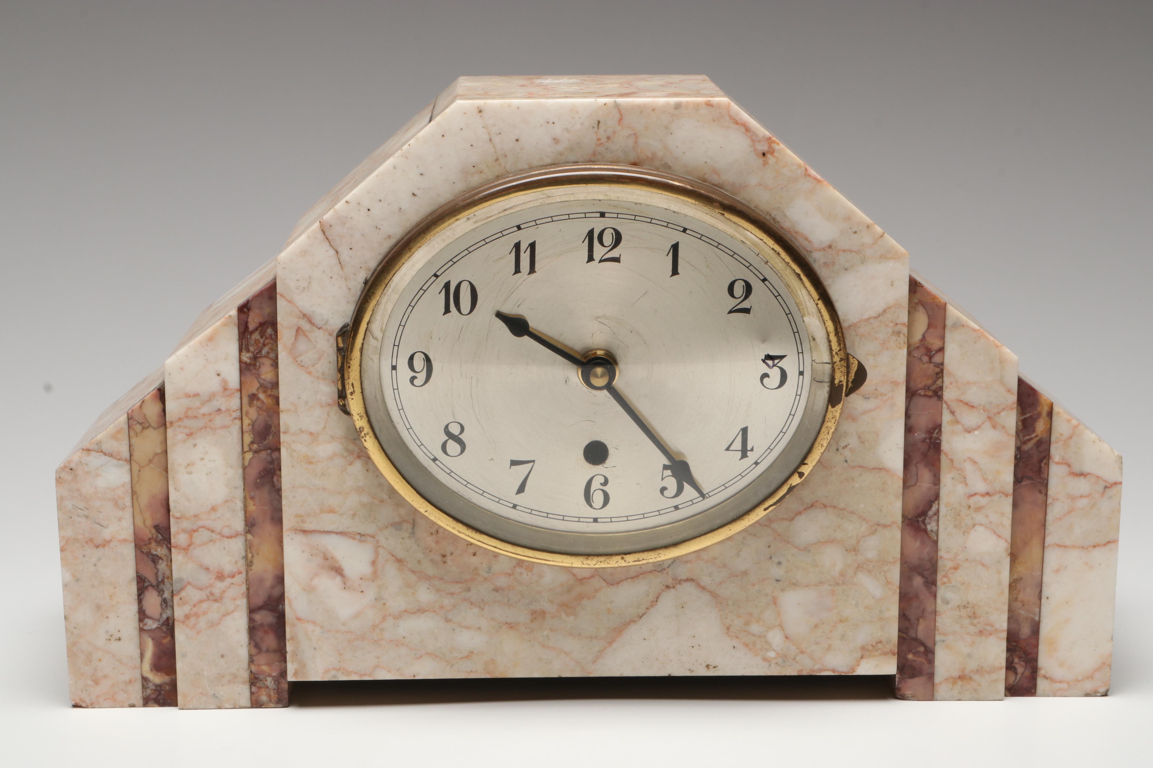 The Clock Gallery Marble Mantel Clock