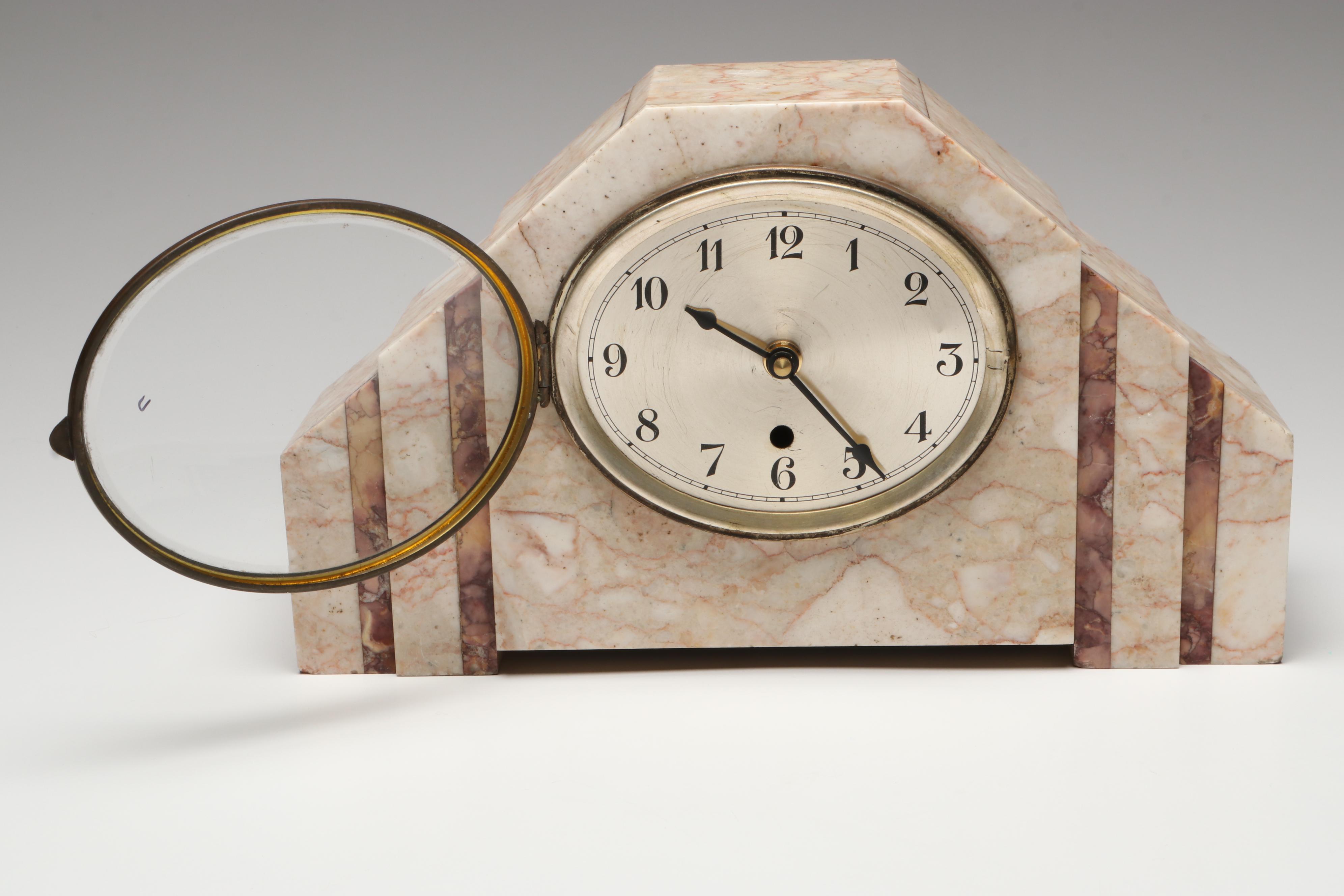 The Clock Gallery Marble Mantel Clock