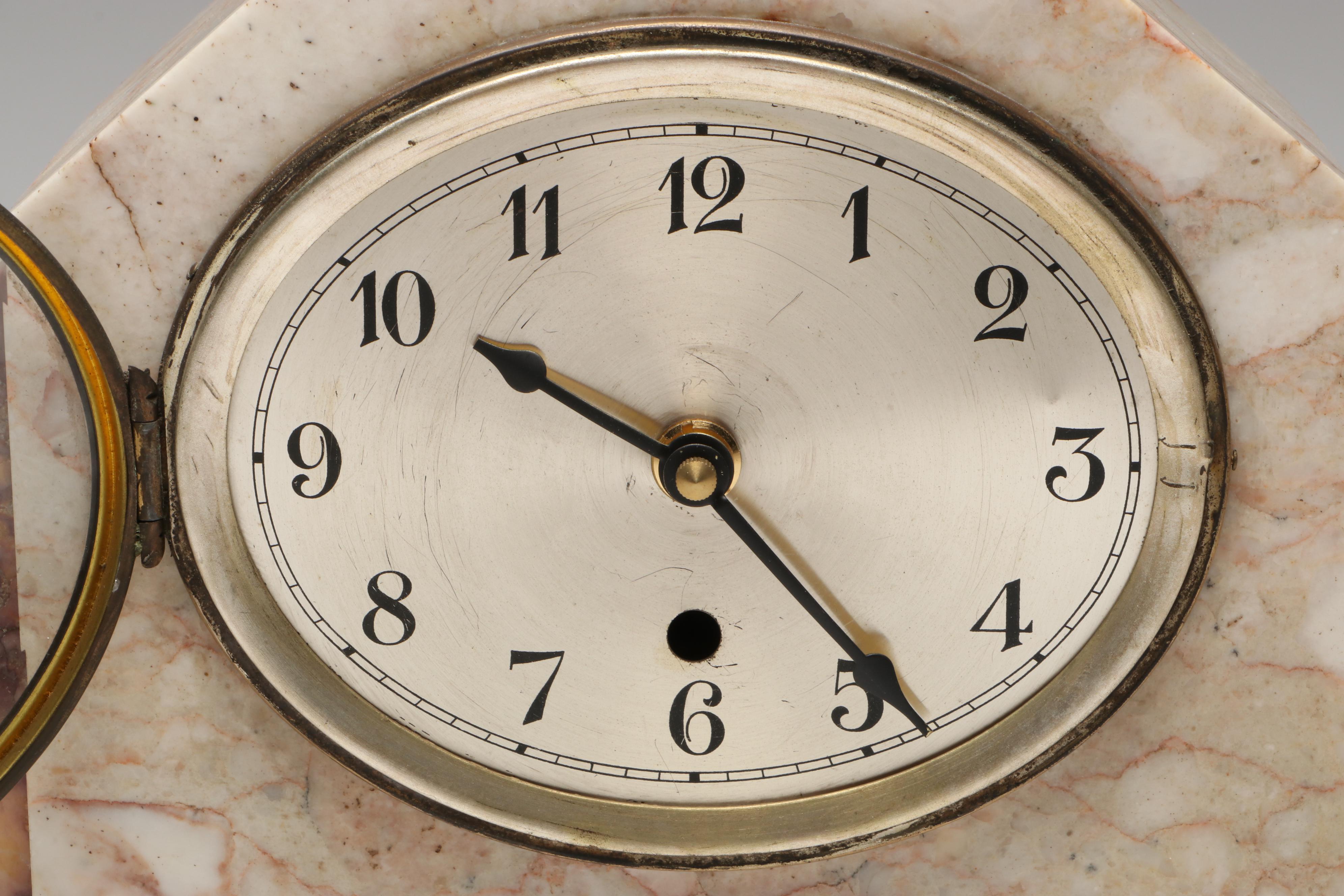 The Clock Gallery Marble Mantel Clock