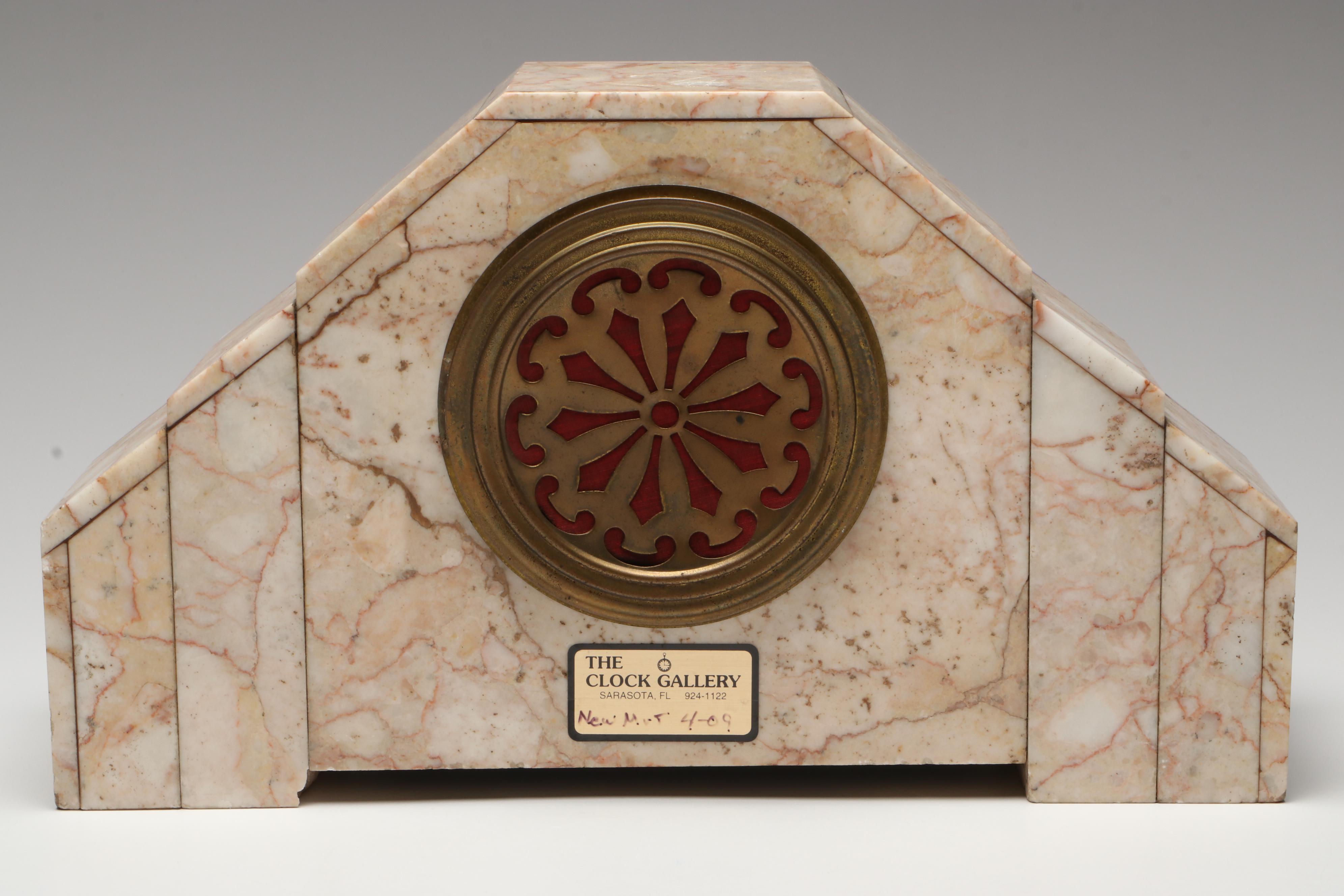 The Clock Gallery Marble Mantel Clock