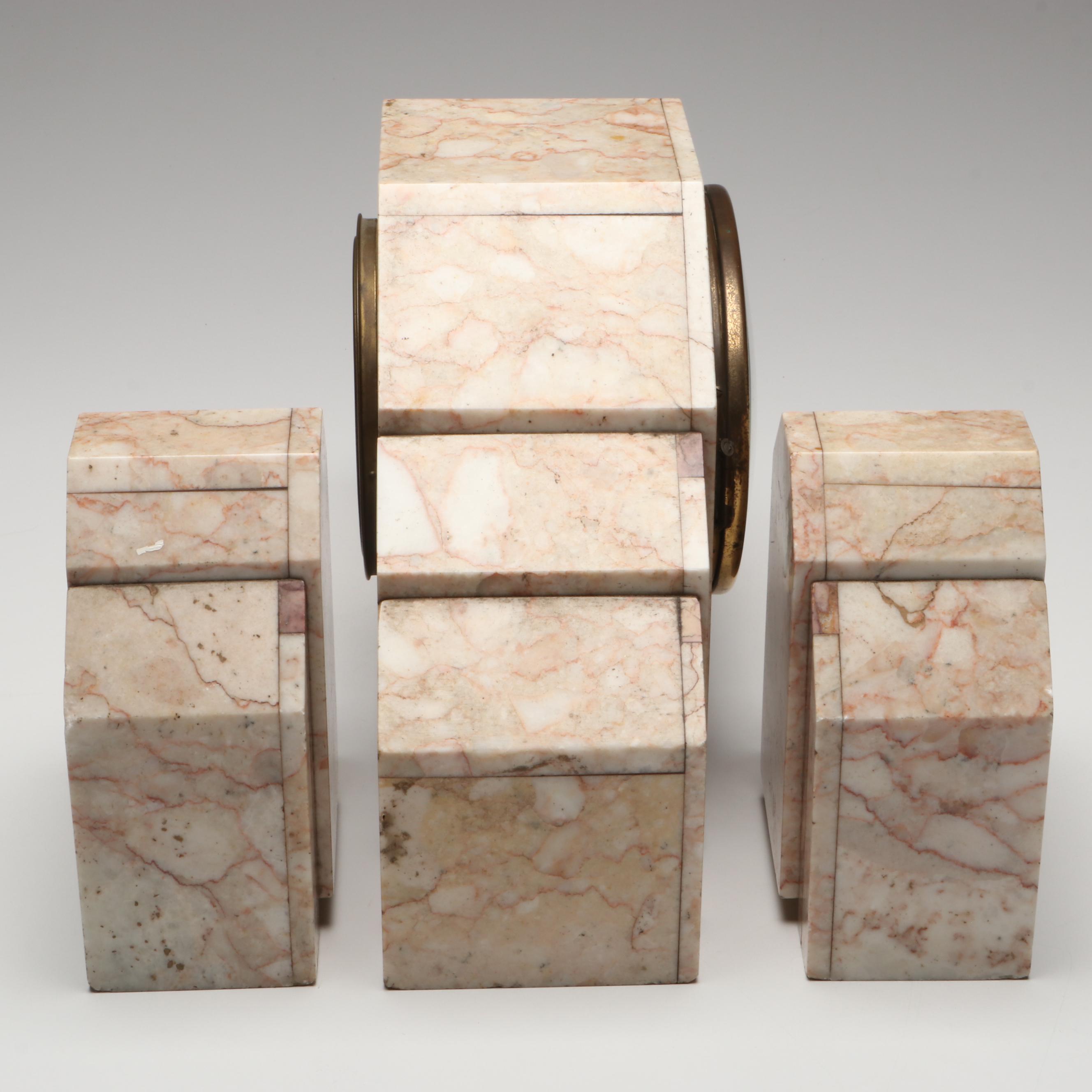 The Clock Gallery Marble Mantel Clock