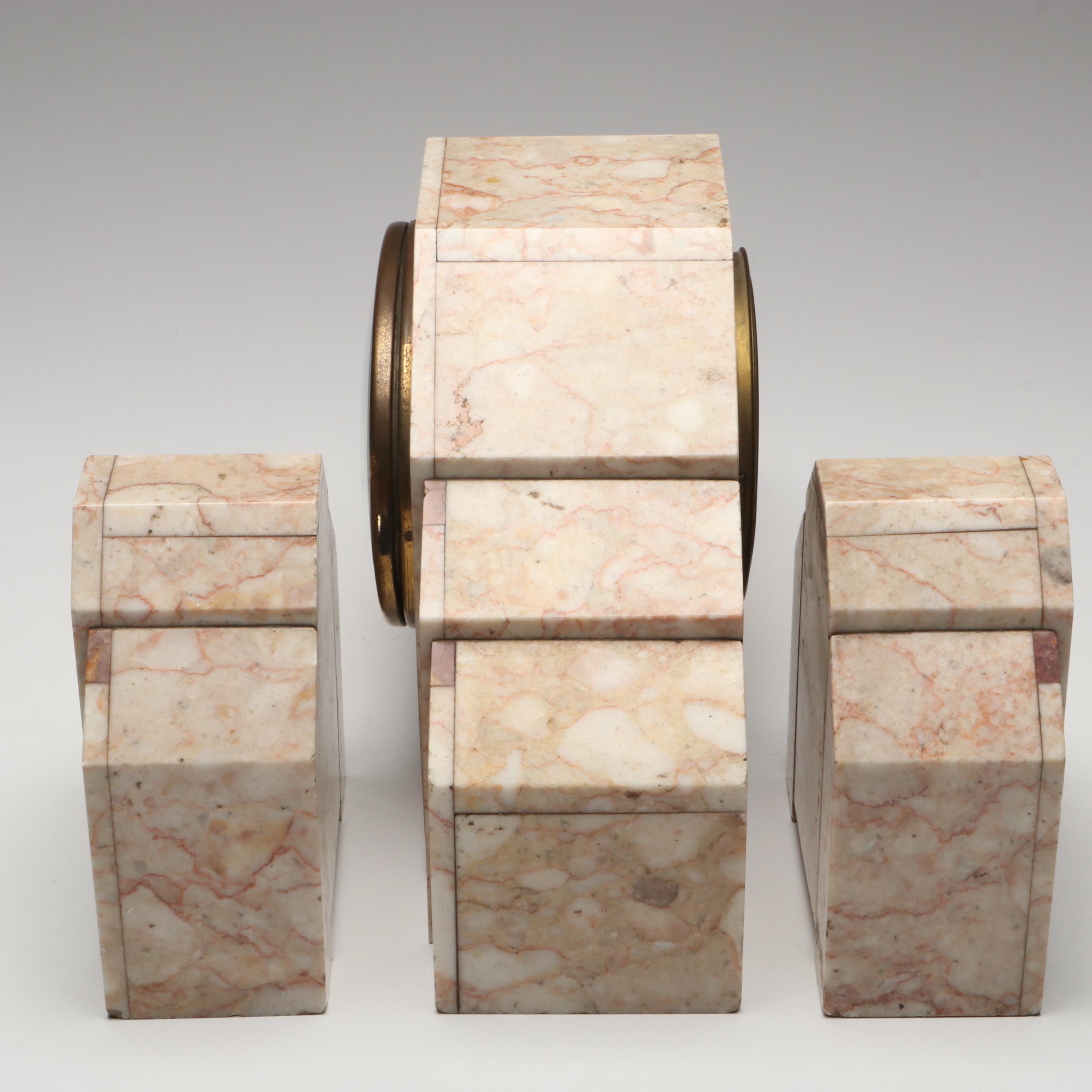 The Clock Gallery Marble Mantel Clock