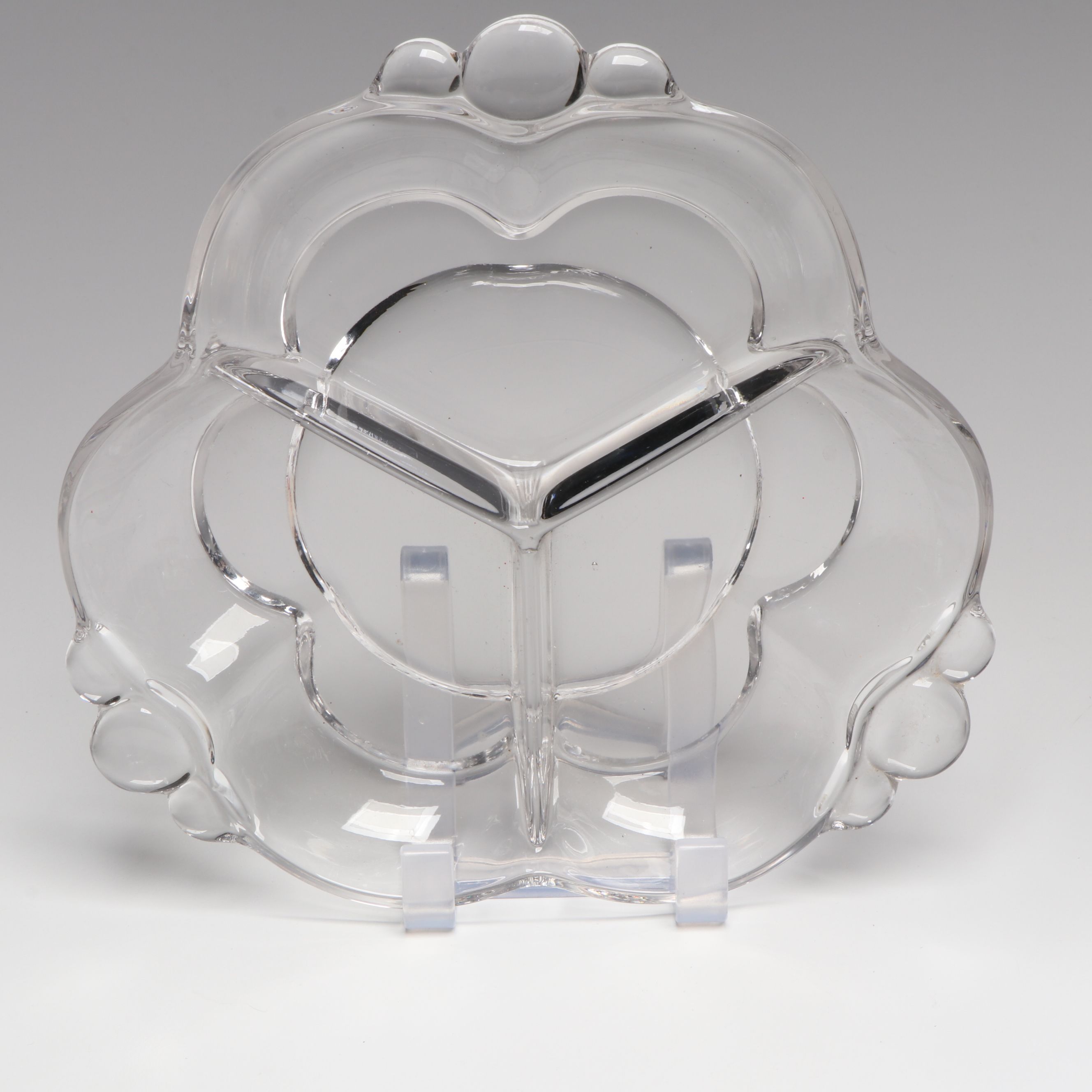 Bohemian Style Cut to Clear Decanter with Westmoreland, Other Vintage Glassware