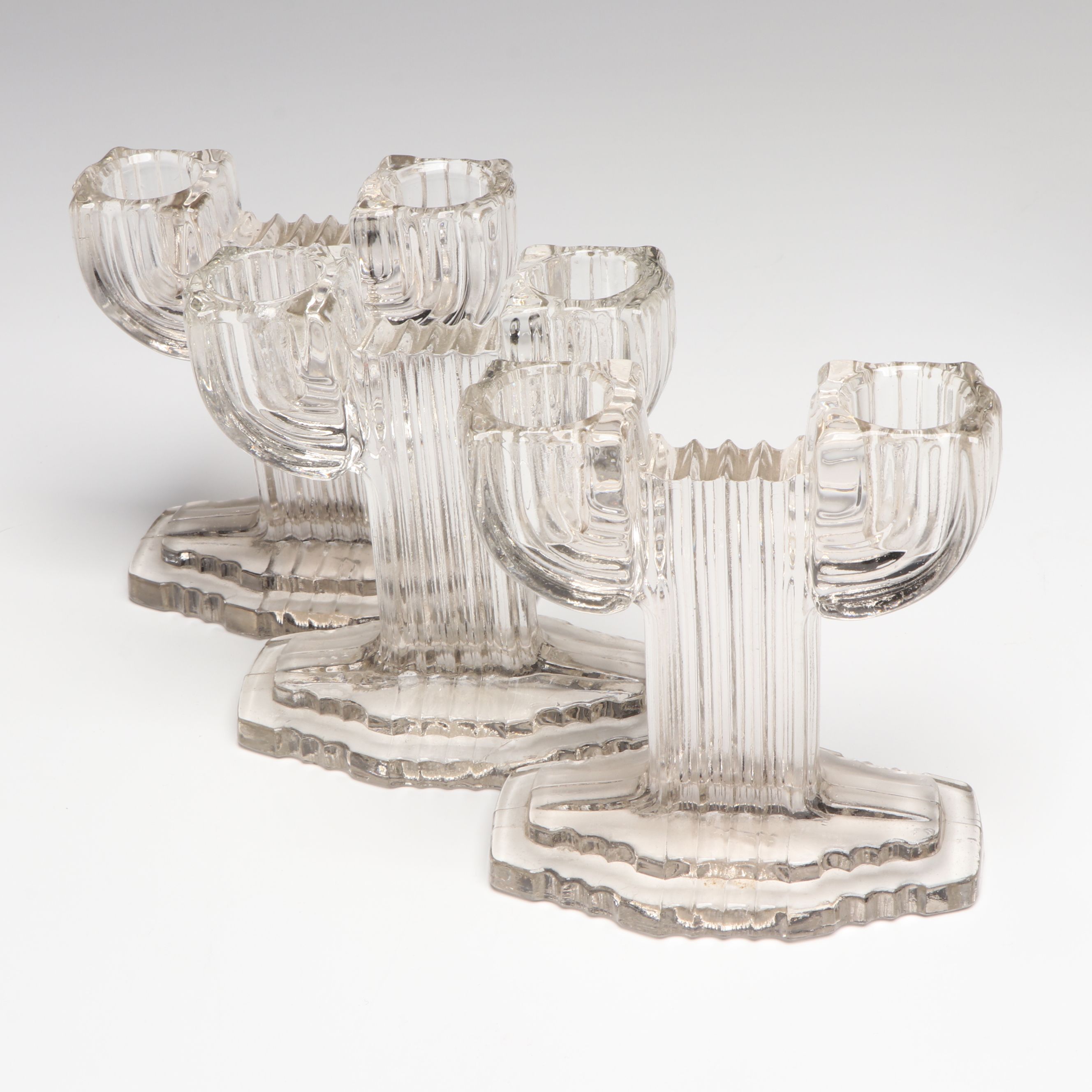 Bohemian Style Cut to Clear Decanter with Westmoreland, Other Vintage Glassware