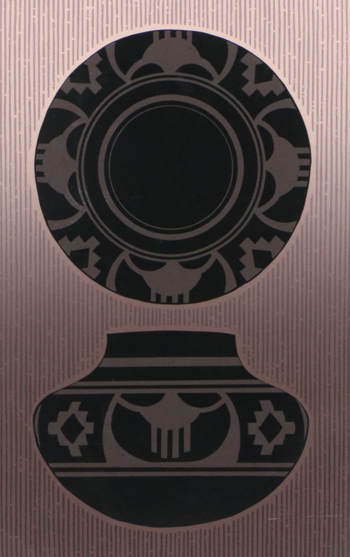 Colleen Rowland Serigraph "Tribal Pottery I"