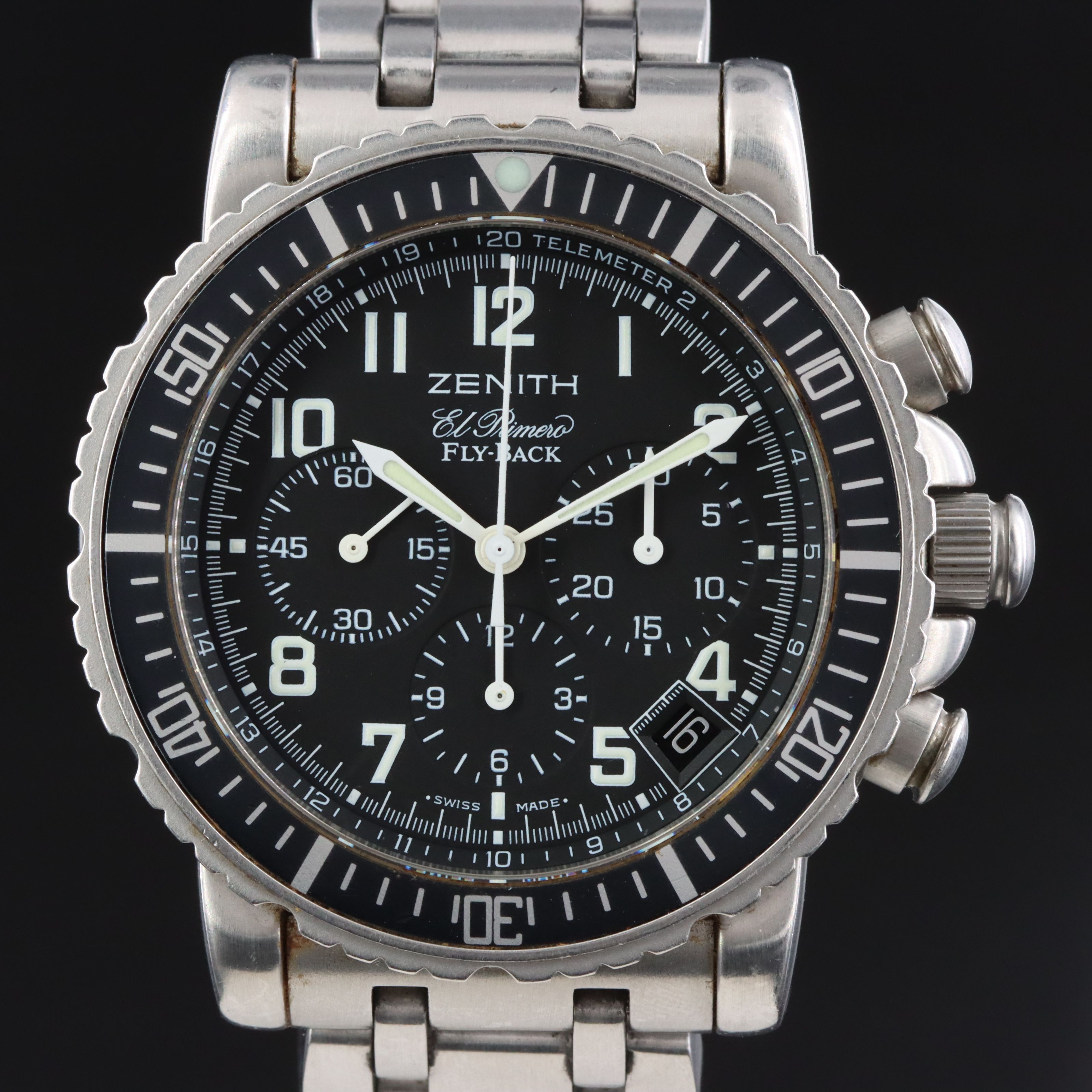 Zenith El Primero Fly Back Chronograph Steel Watch
