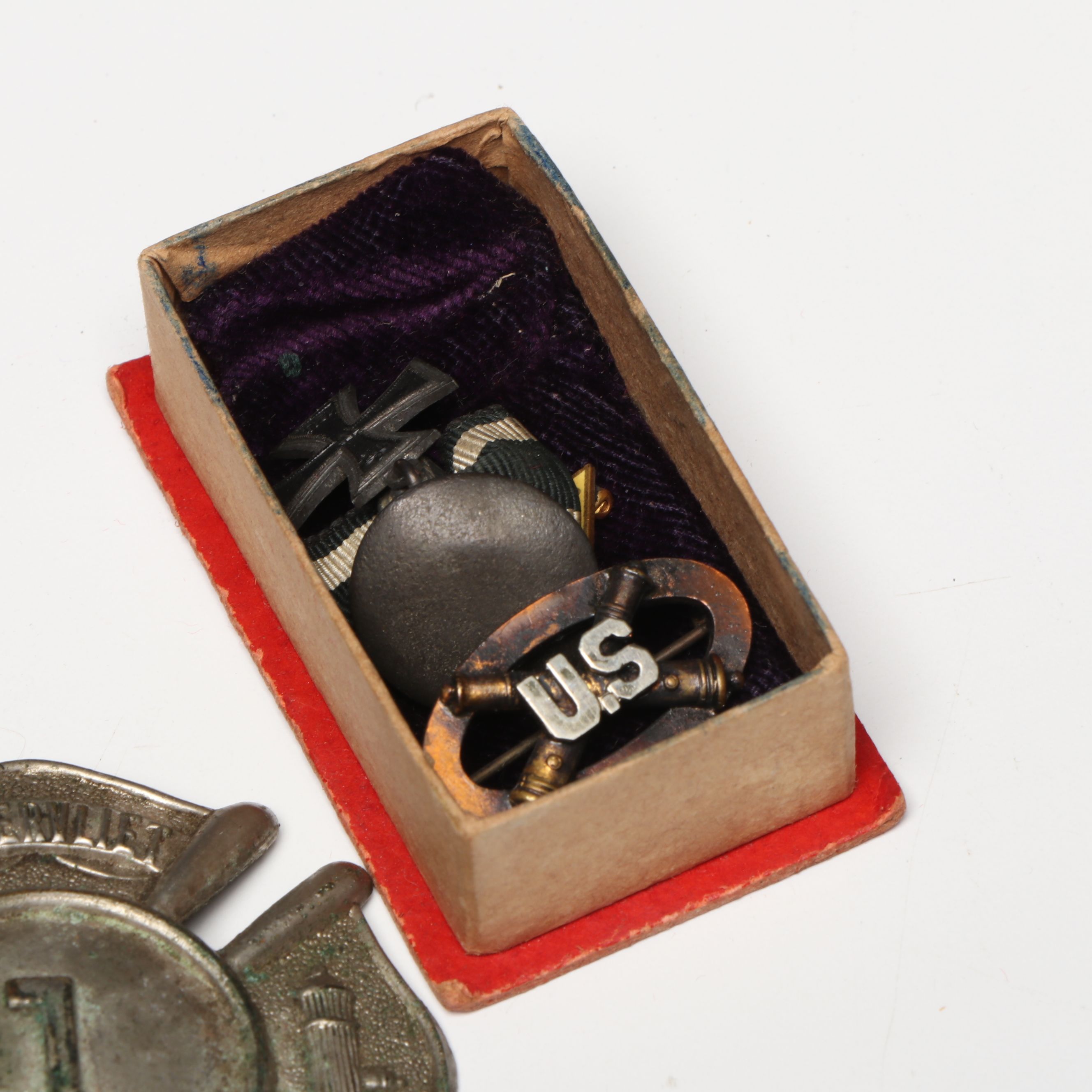 WWI and WWII Era Military Badges, Medals and More Featuring Victory Medal