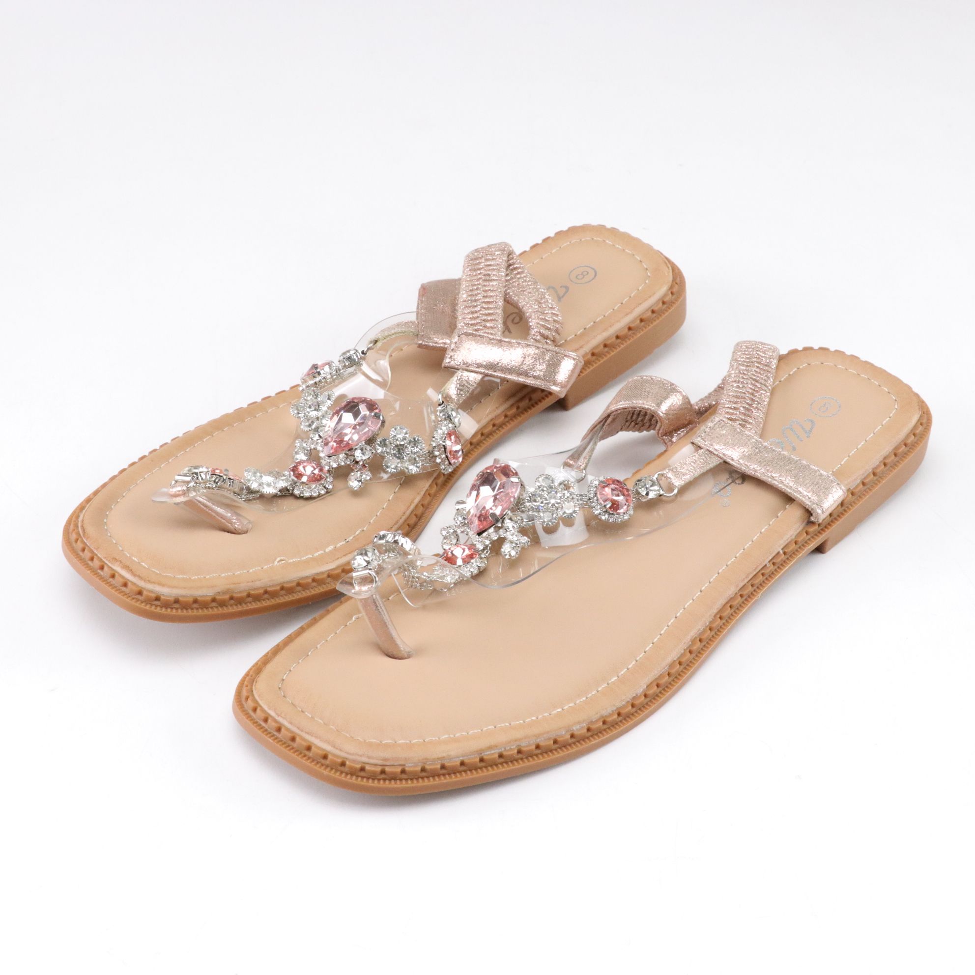 Rhinestone Sandals, White Sneakers, Leopard Print Slides & Soft Wide Leg Pants