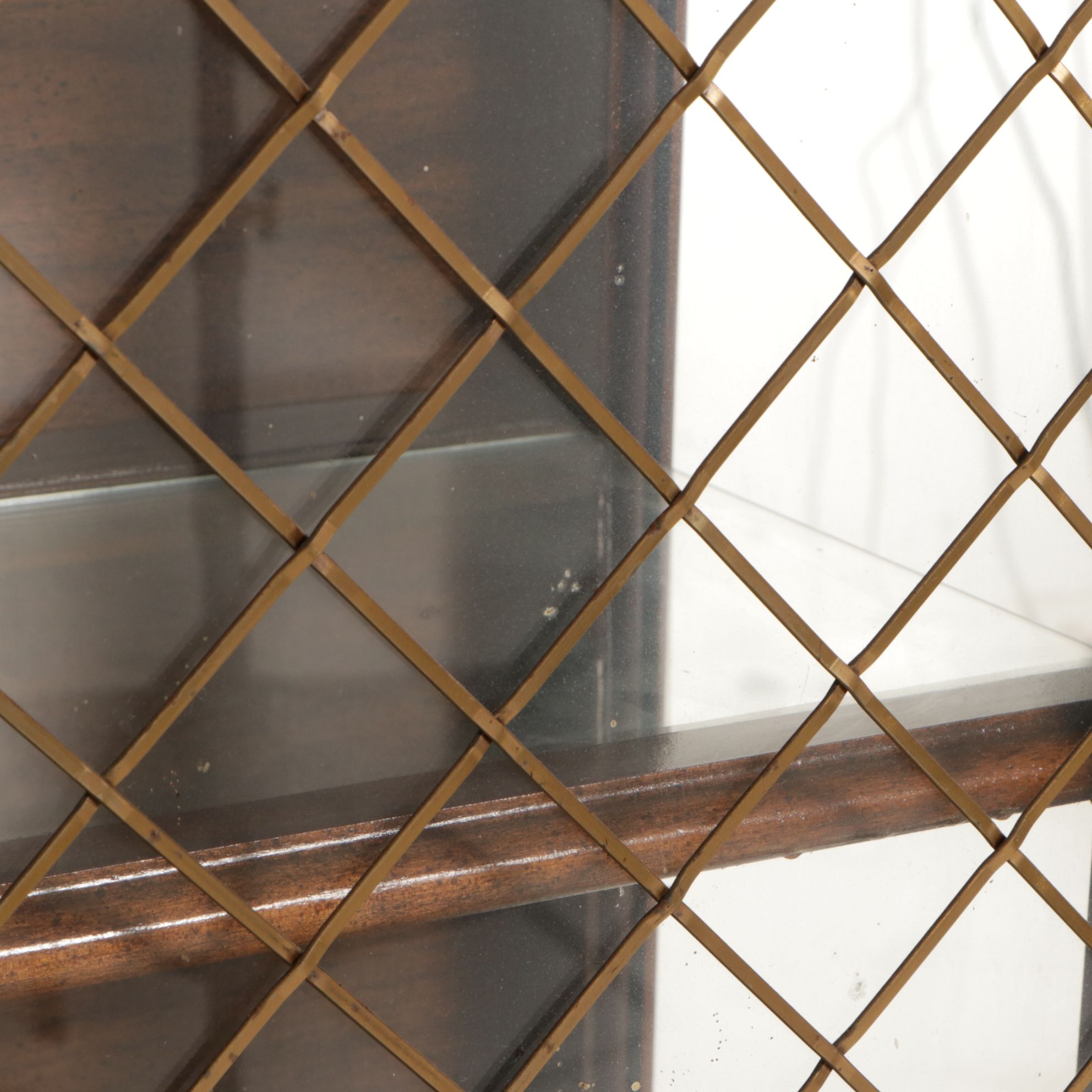 Regency Style Burl Finished China Cabinet, Late 20th Century