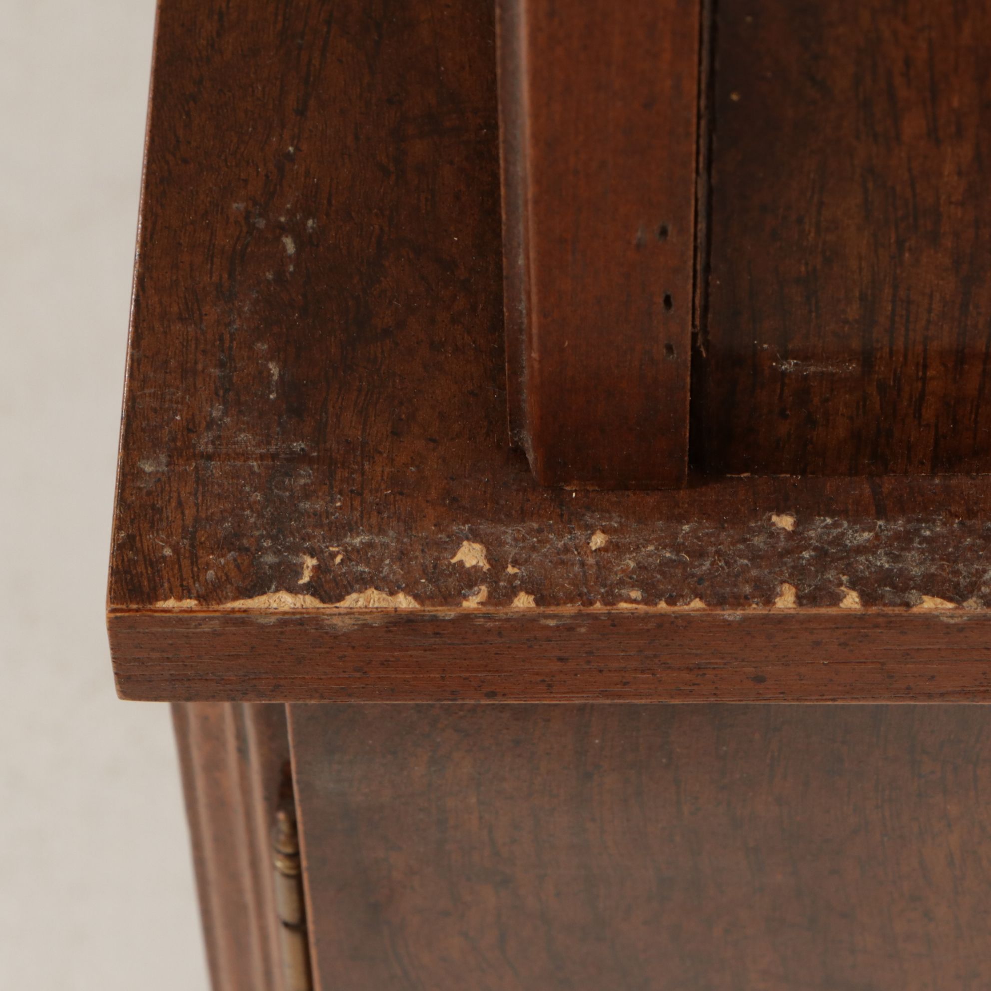 Regency Style Burl Finished China Cabinet, Late 20th Century