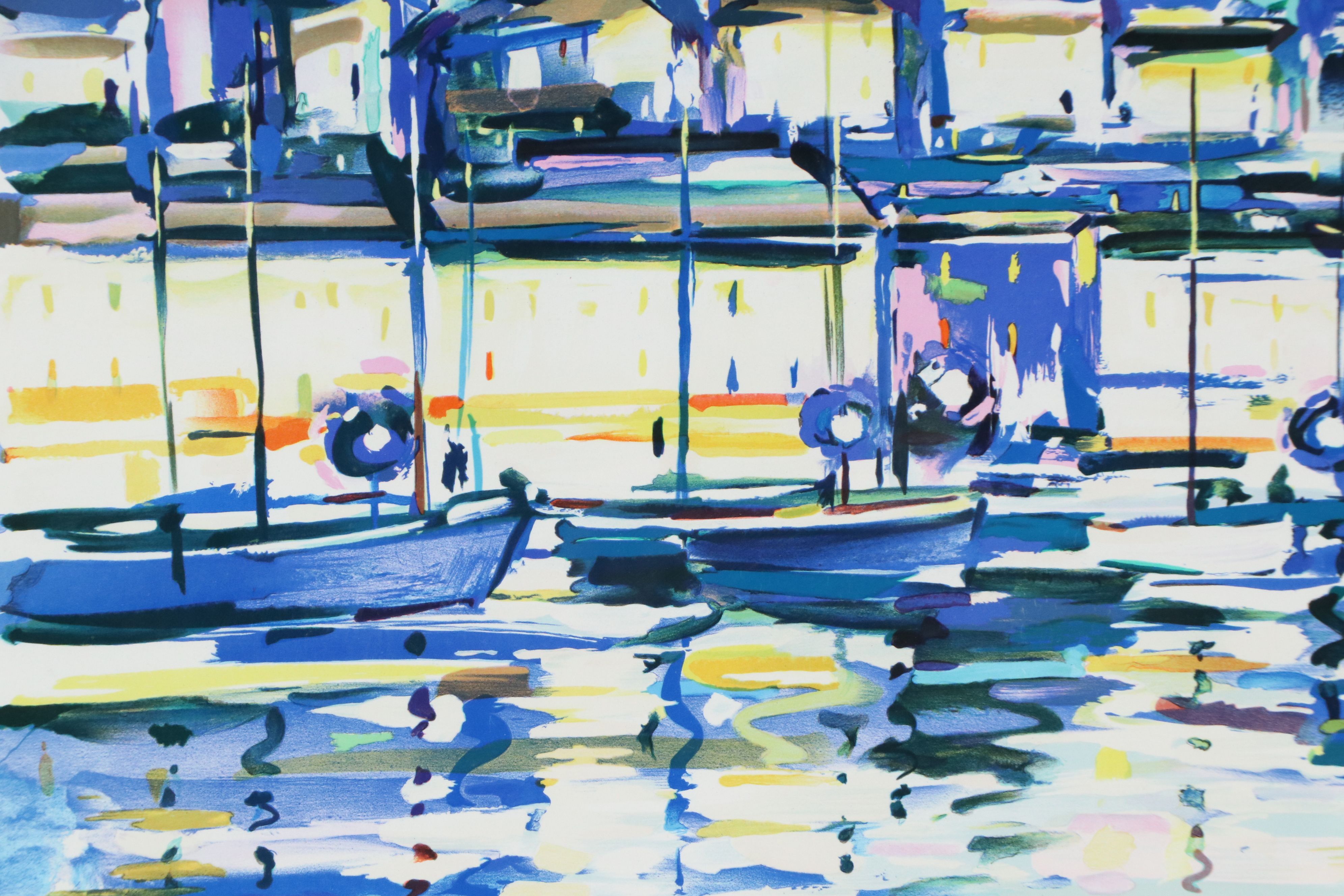 Pierre Bellier Color Lithograph "Saint Tropez"