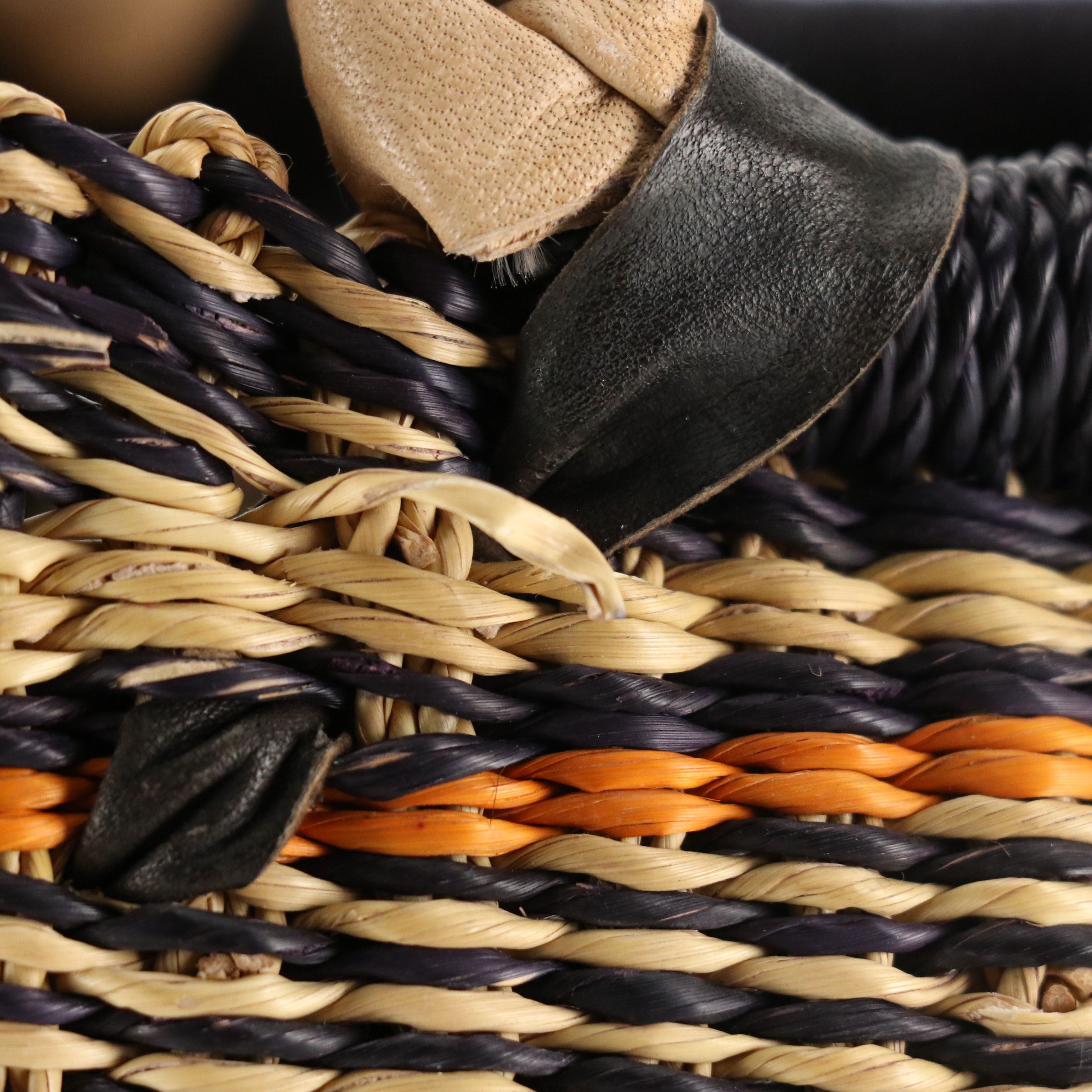 Bosom Buddy Bags by Lisi Lerch Woven Grass Starfish Bag, Other Straw Basket Tote