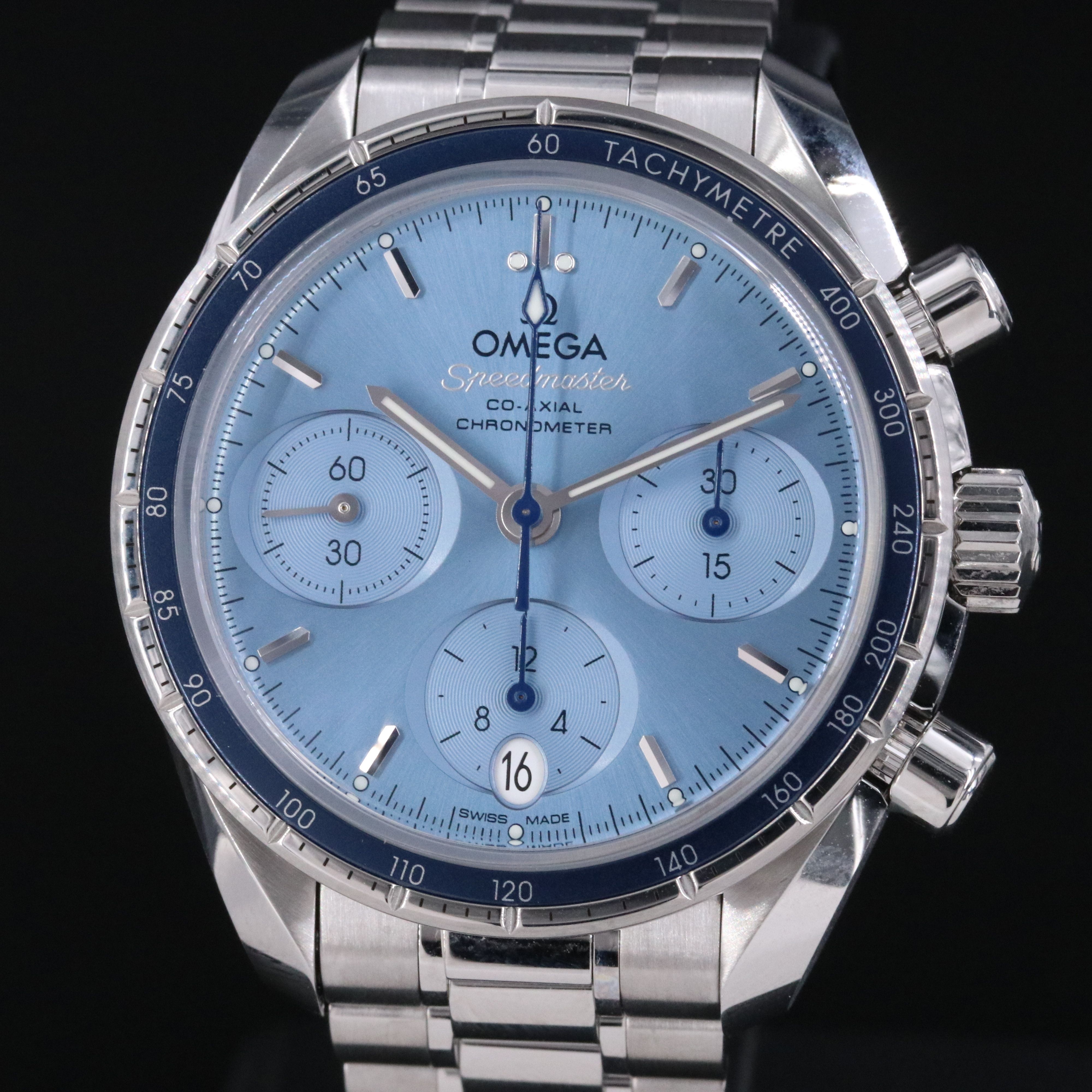 Omega Speedmaster 38mm Steel on Steel Co-Axial Chronograph Watch