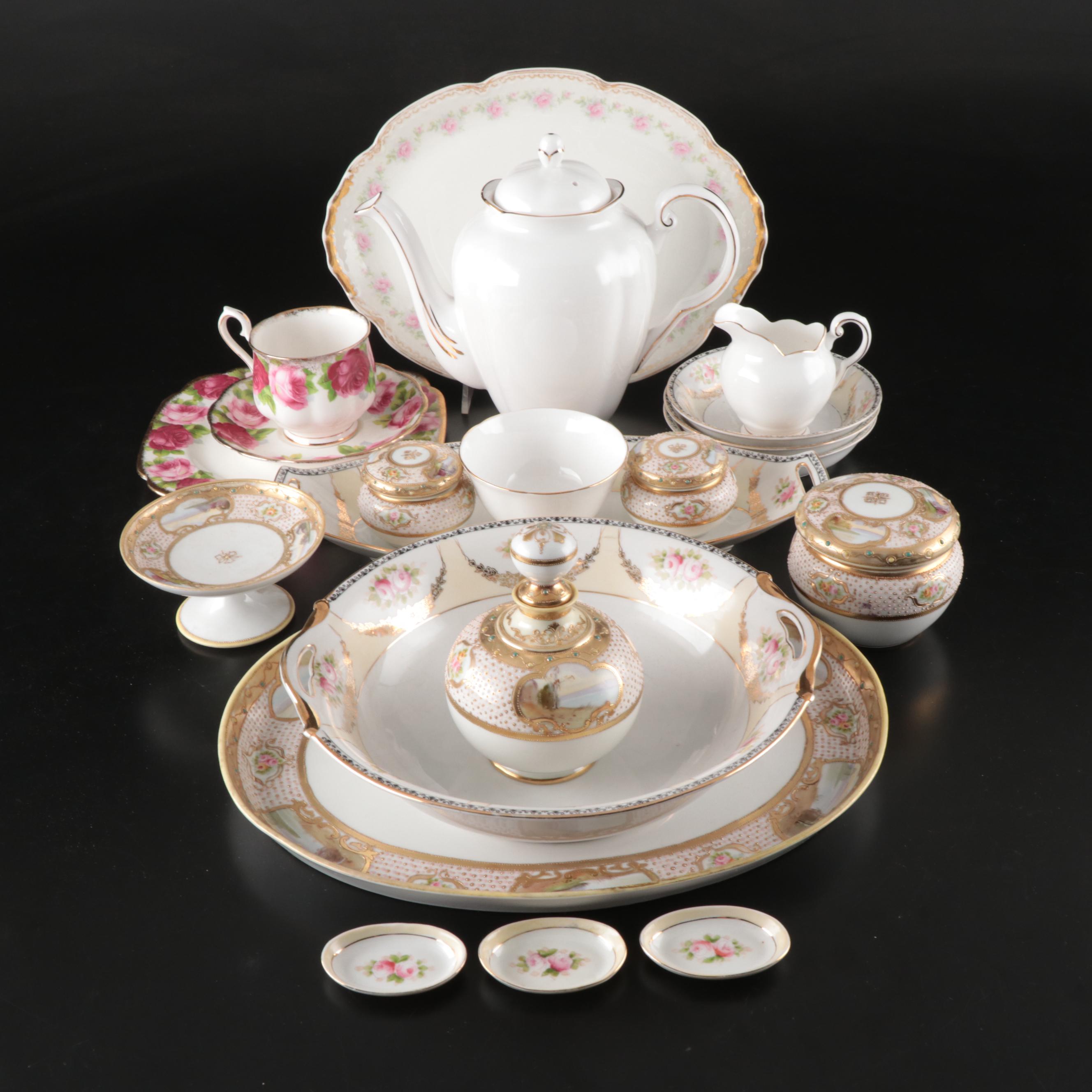 Royal Albert "Old English Rose" and More Porcelain Serveware and Tableware