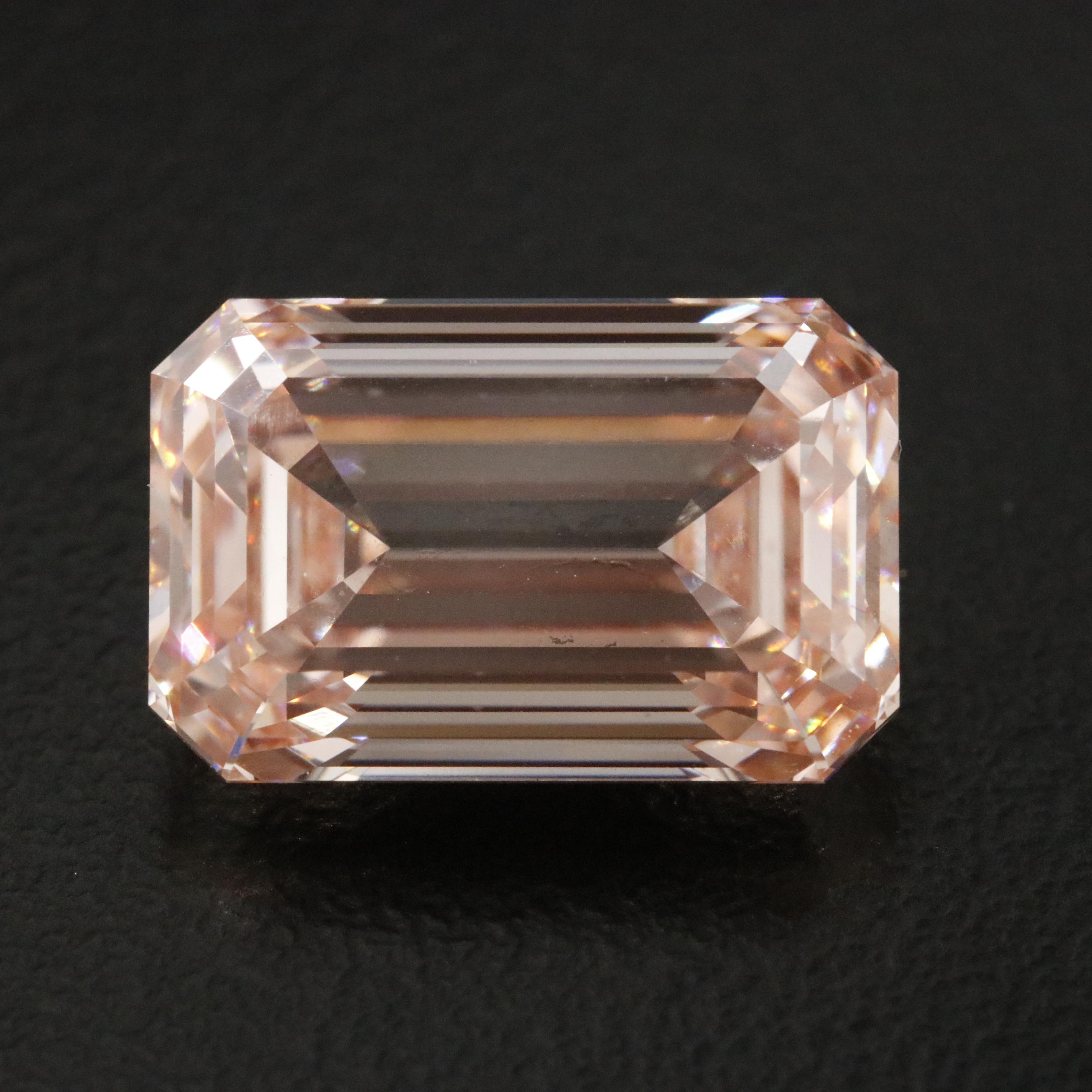 Loose 7.55 CT Fancy Pink Lab Grown Diamond