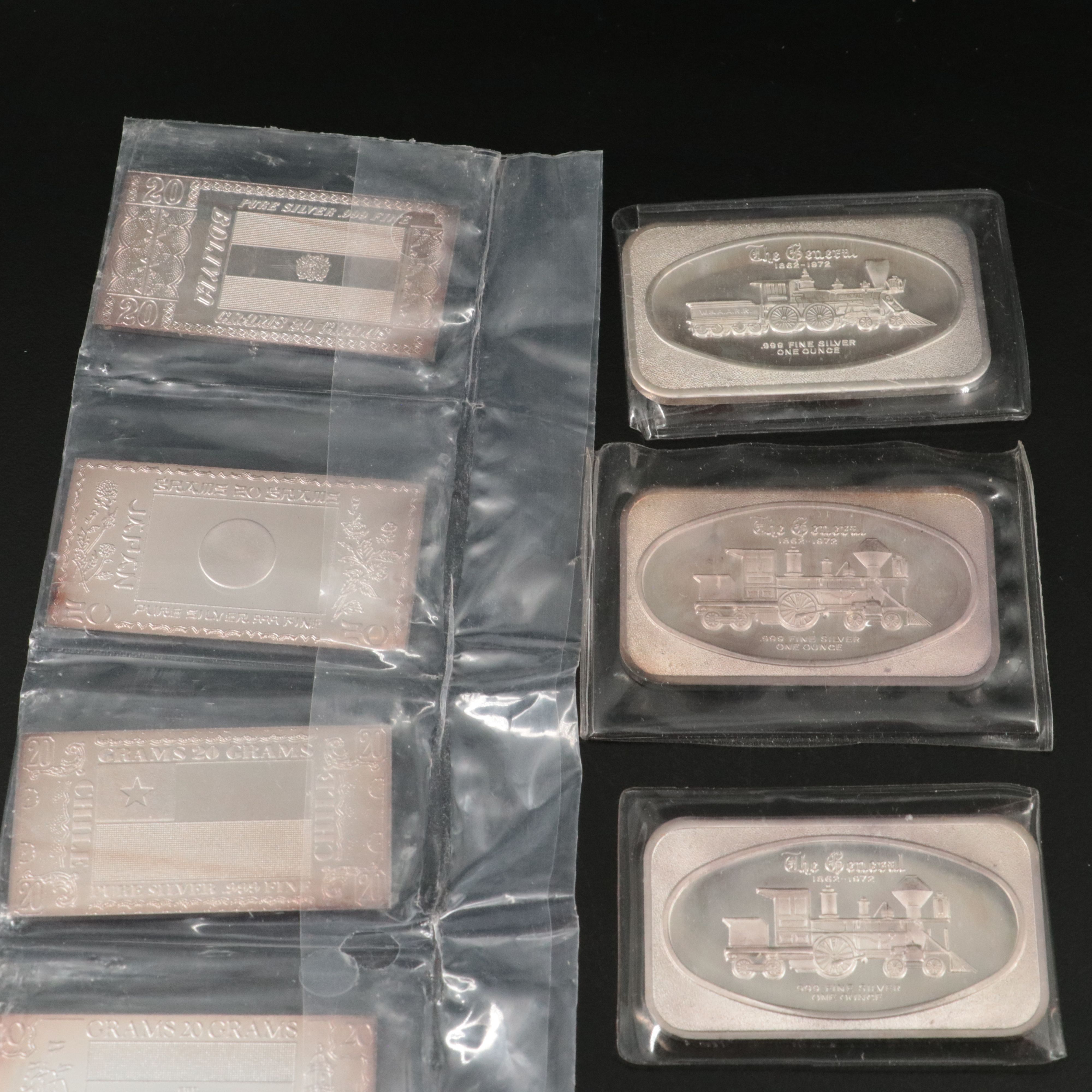 14 Ounces  of .999 Silver Bars and Rounds